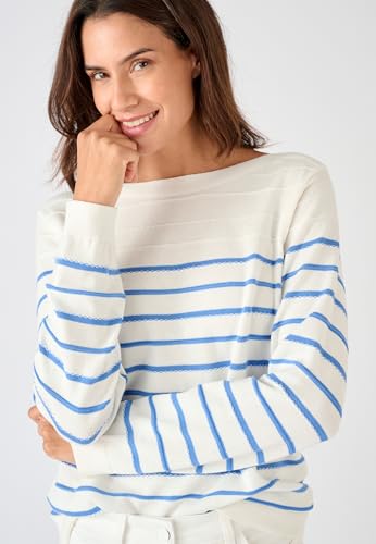 Damart Prêt-à-porter Maglione a righe fantasia maglione donna cotone biologico