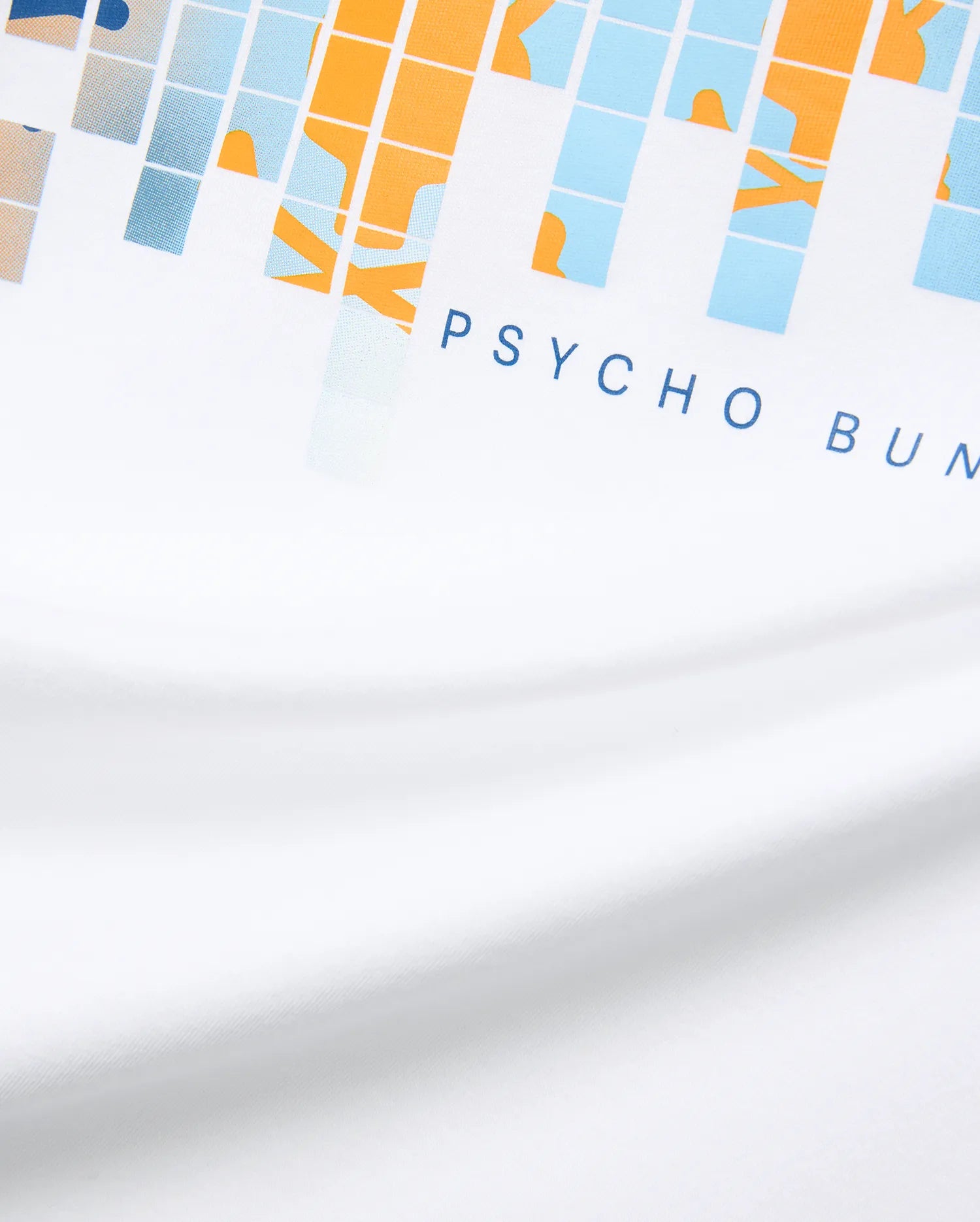 Psycho Bunny Men's Tees Zander Pima Cotton Graphic Tee maglietta bianca
