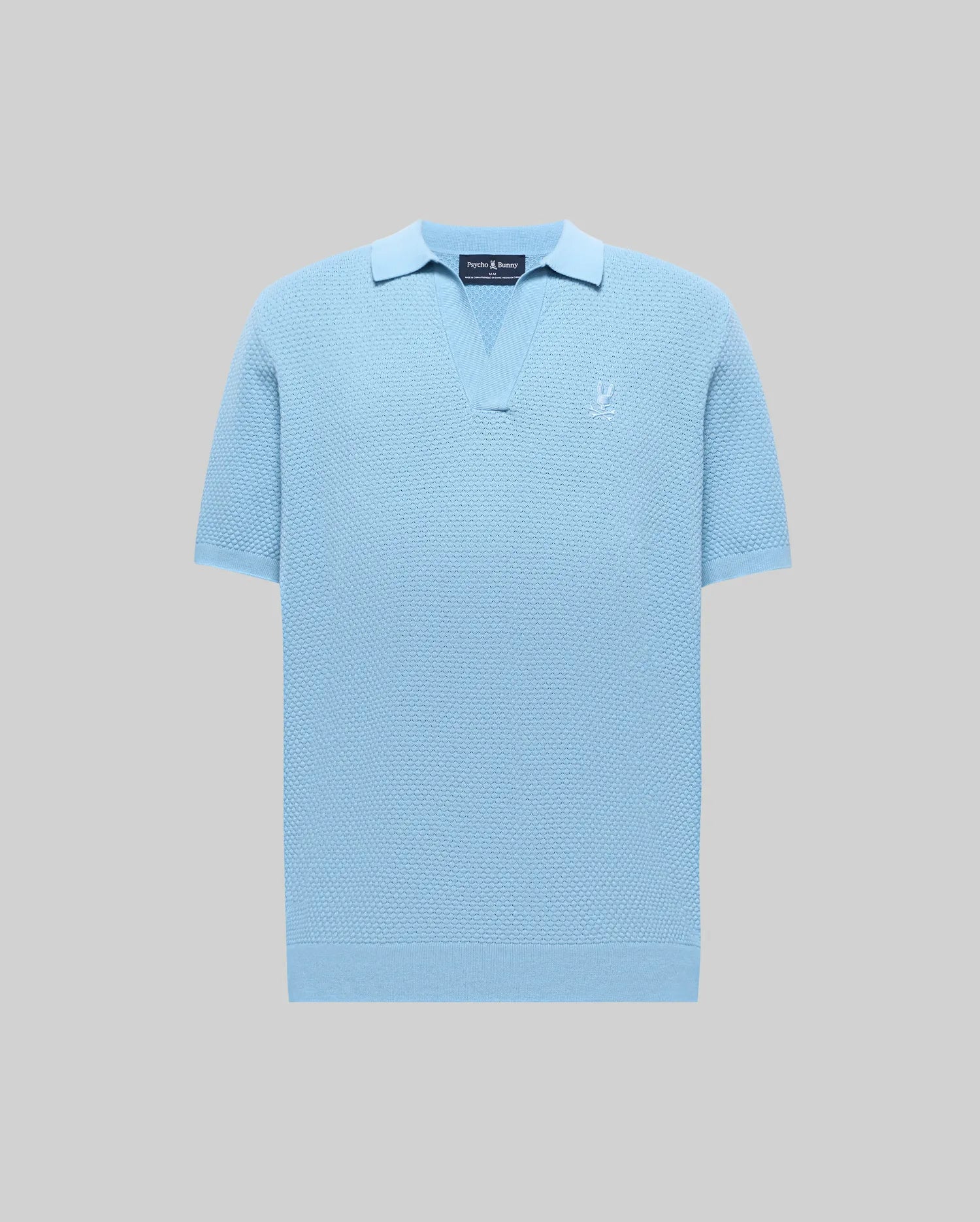 Psycho Bunny Men's Polos MENS DEVON KNIT POLO MT0100169 polo 407 Glacier Lake XXS-XXXL cotone