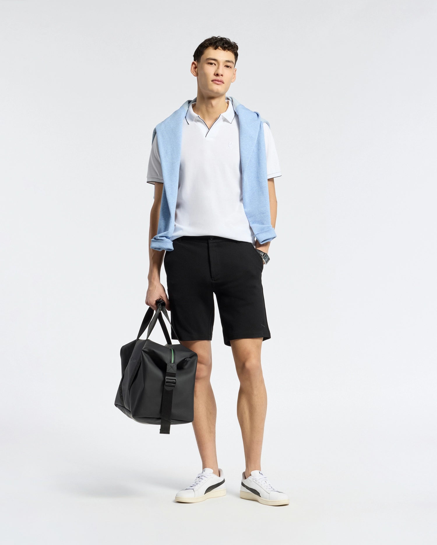 Psycho Bunny Men's Shorts Shiro Knit Honeycomb Short shorts neri