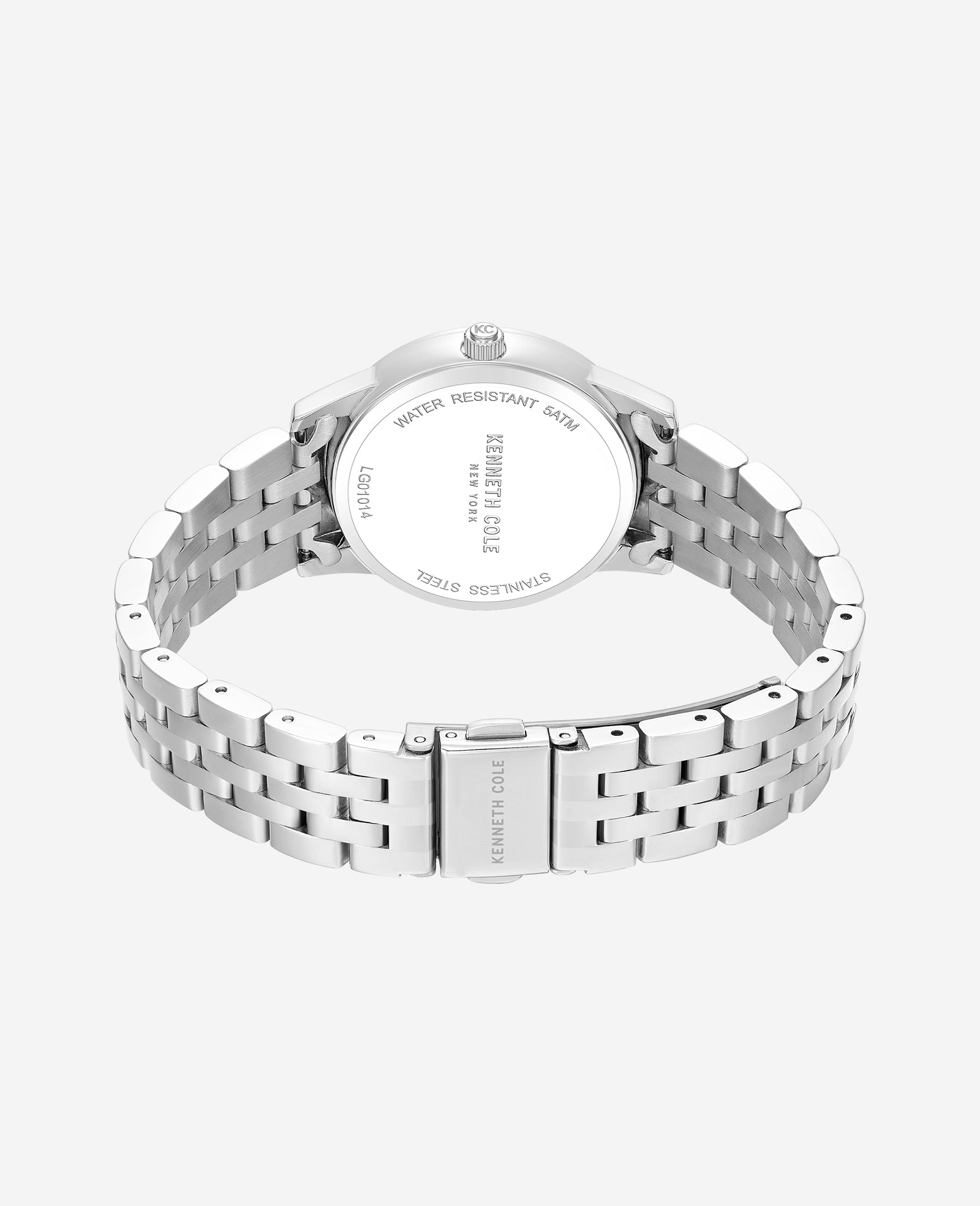 Kenneth Cole Reaction Watches Classic Bracelet Watch orologio argento quadrante rosé