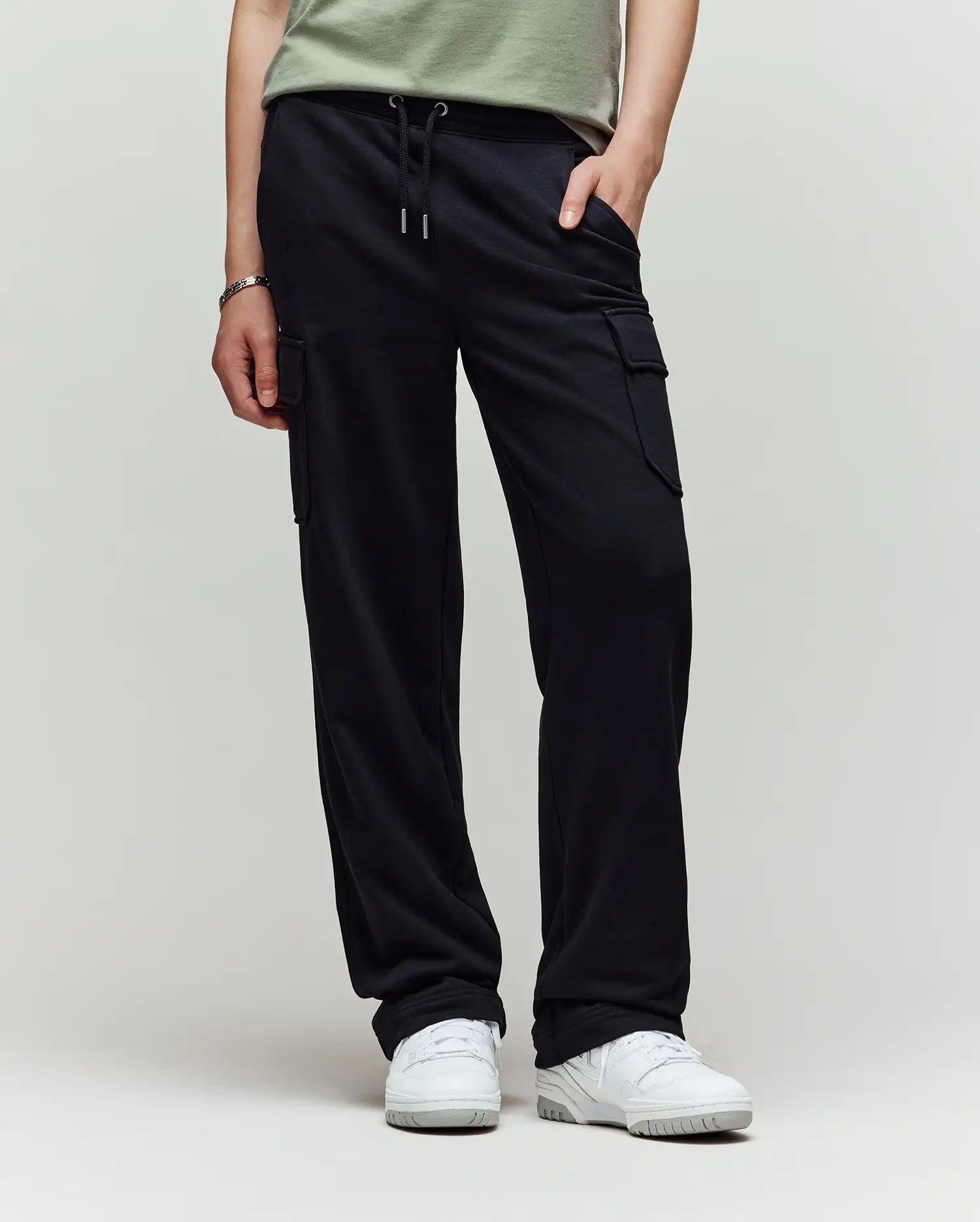 Psycho Bunny Kids Bottoms Nash Cargo Sweatpant KB0800004 Pantaloni cargo neri