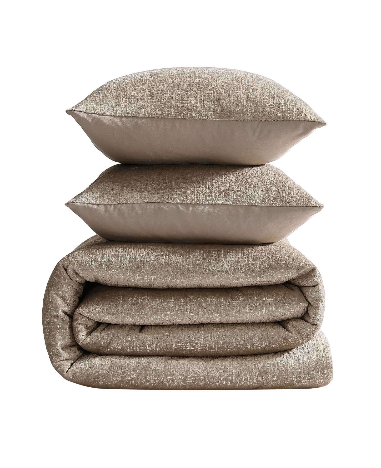 Kenneth Cole Reaction Home & Bedding Banks Natural Comforter-Sham Set marrone