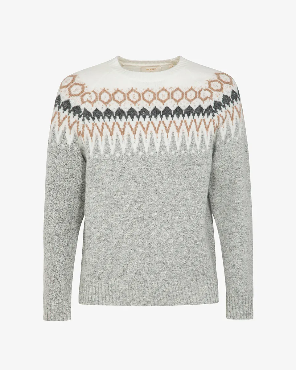 Markup Uomo Maglieria Girocollo jacquard cardato