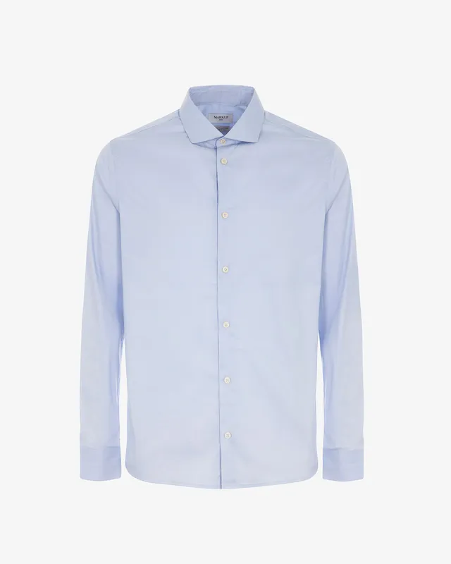 Markup Uomo Camicie Camicia collo italiano tessuto premium popeline camicia