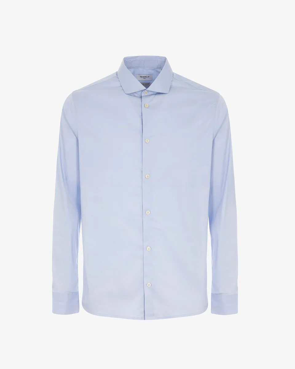 Markup Uomo Camicie Camicia collo italiano tessuto premium popeline camicia