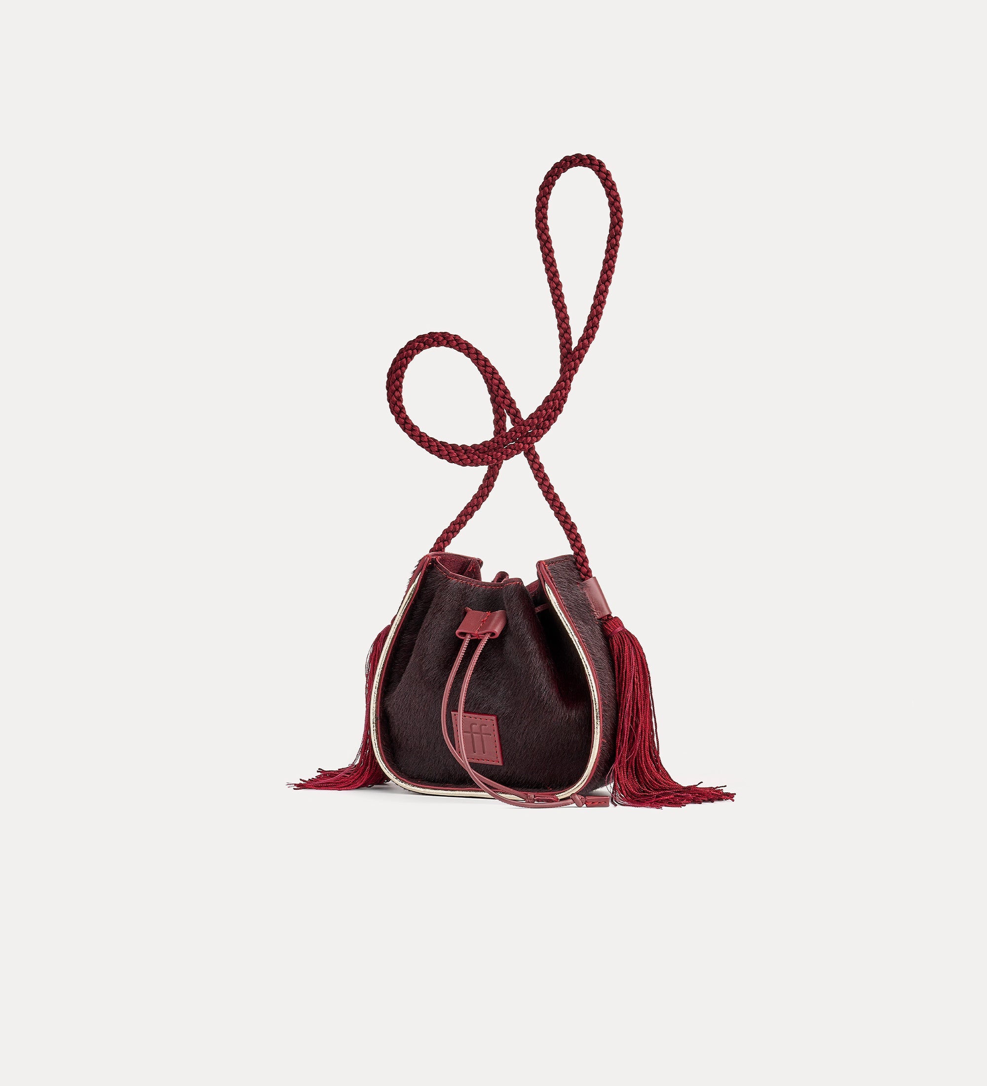 Forte borse e cinture My Pepita mini borsa secchiello ruggine