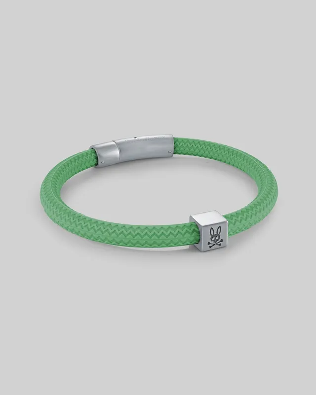 Psycho Bunny Accessories MENS SILICONE BRACELET MO1700025 bracciale verde in silicone