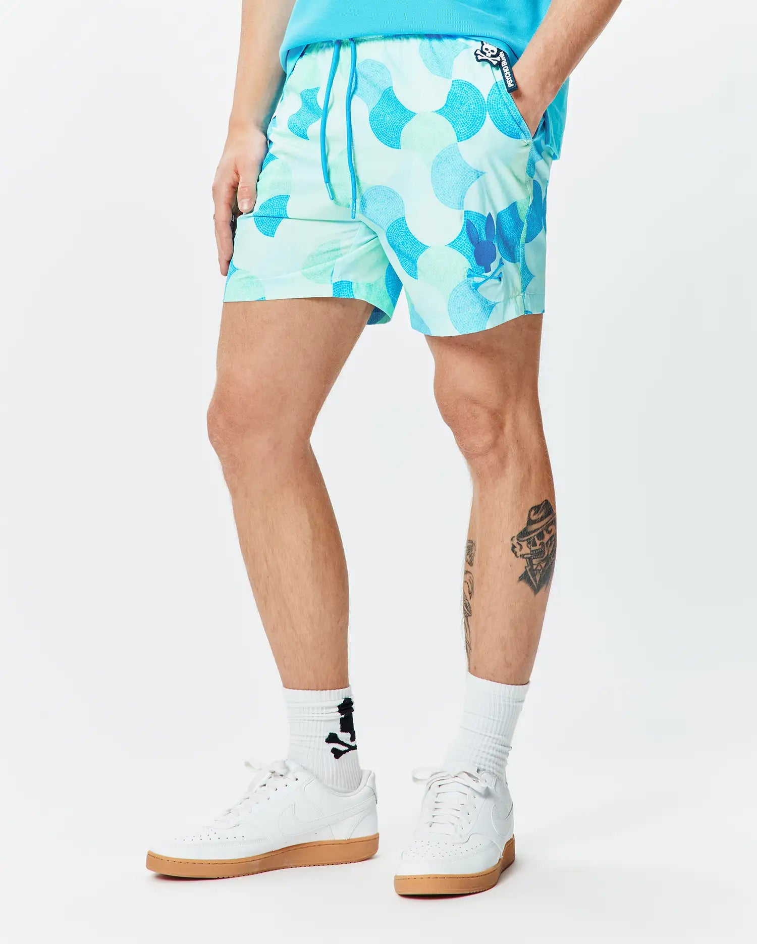 Psycho Bunny Men's Swimwear Ethan costume da bagno 6" cabbage XXS-XXXL