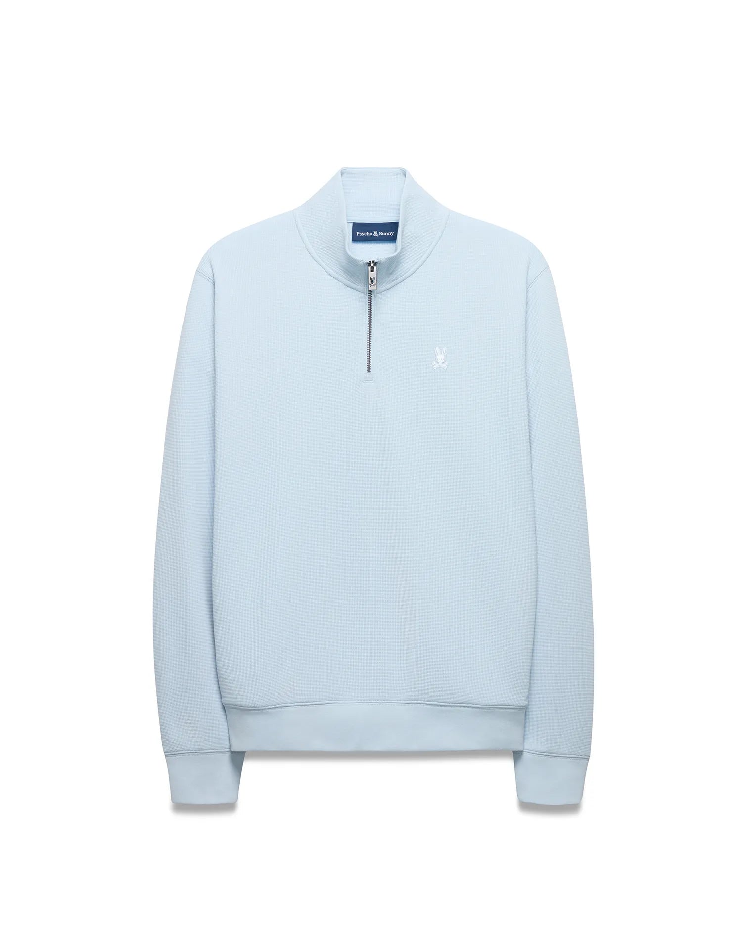 Psycho Bunny Men's Sweatshirts & Hoodies Maxton Waffle Sweatshirt felpa blu