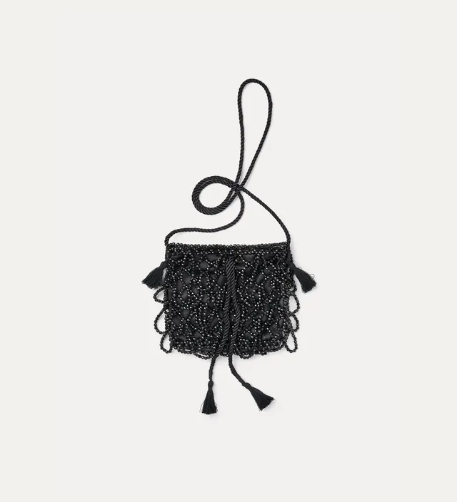 Forte borse e cinture Black Diamond mini borsa a tracolla nera