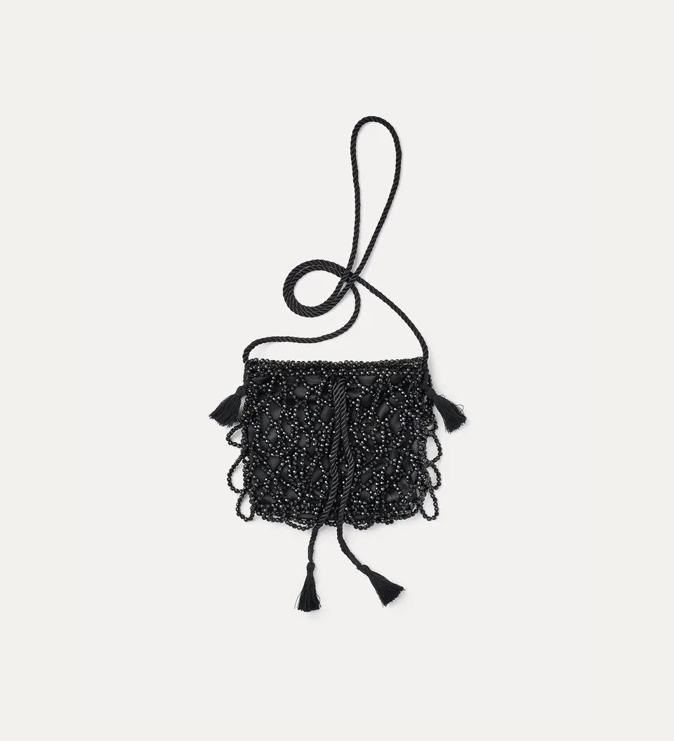 Forte borse e cinture Black Diamond mini borsa a tracolla nera