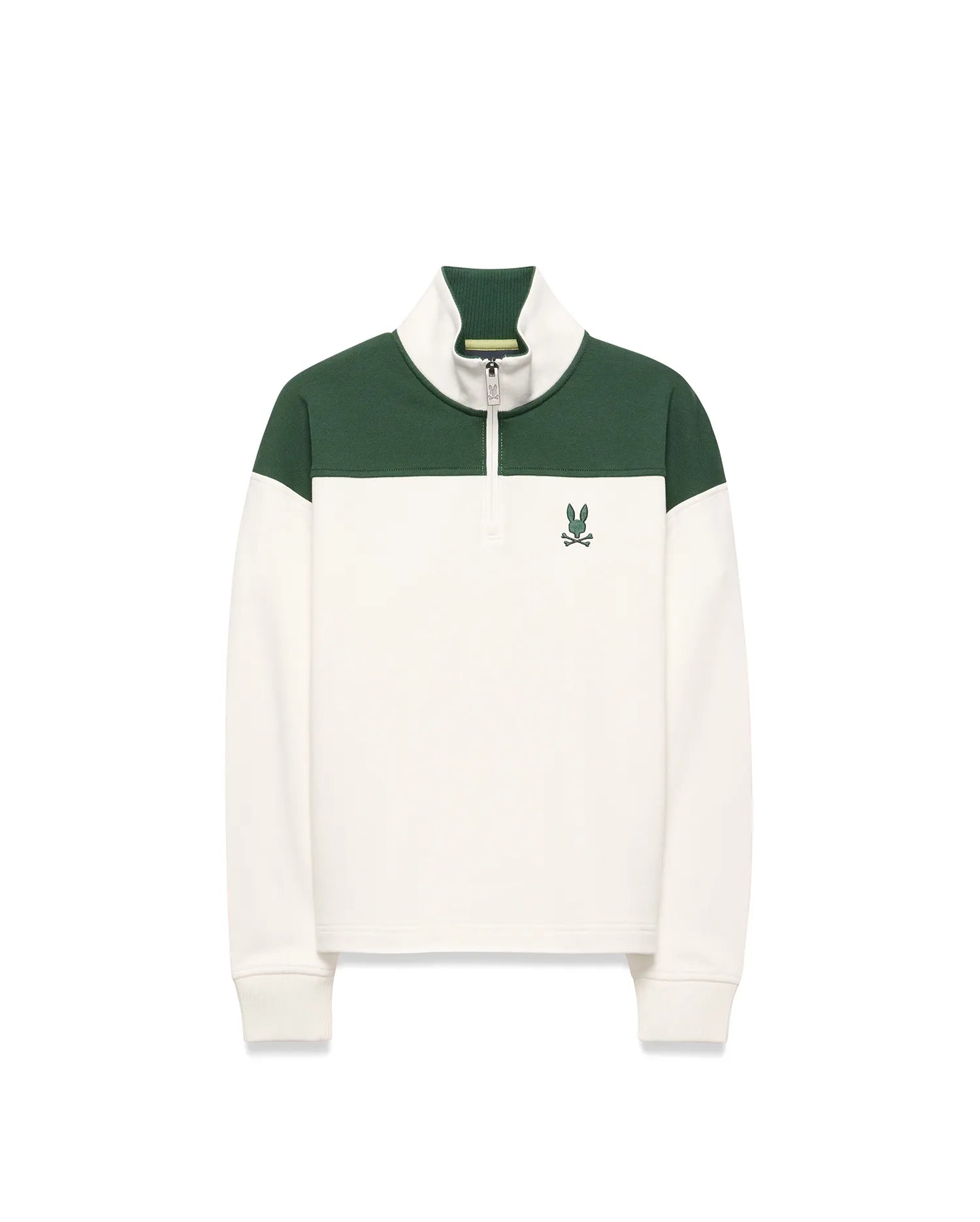 Psycho Bunny Gabe Quarter Zip Sweatshirt KT0500097 felpa bambini ecru