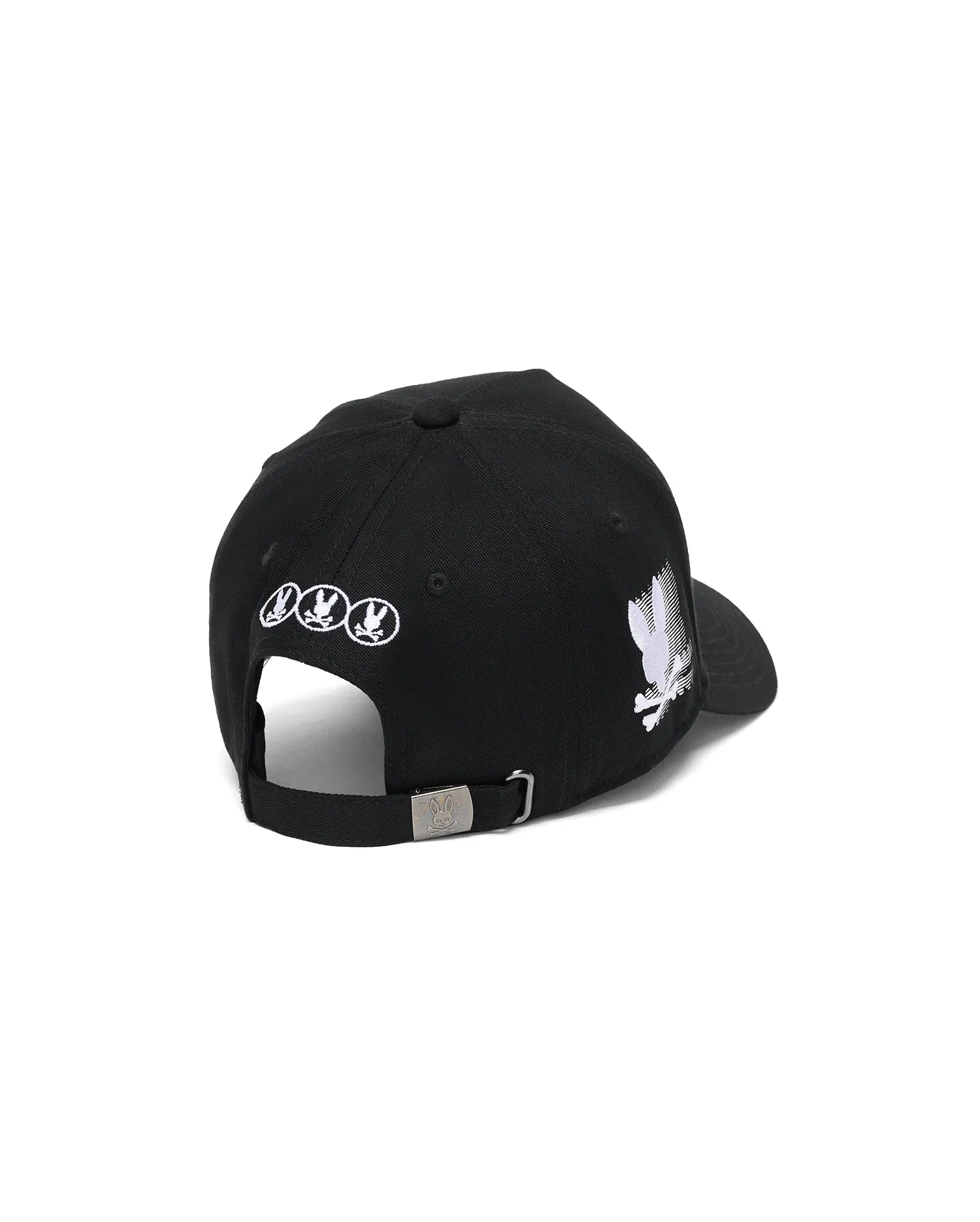 Psycho Bunny Accessories Men's Nathaniel A-Frame Trucker Cap MO1500136 cappellino nero