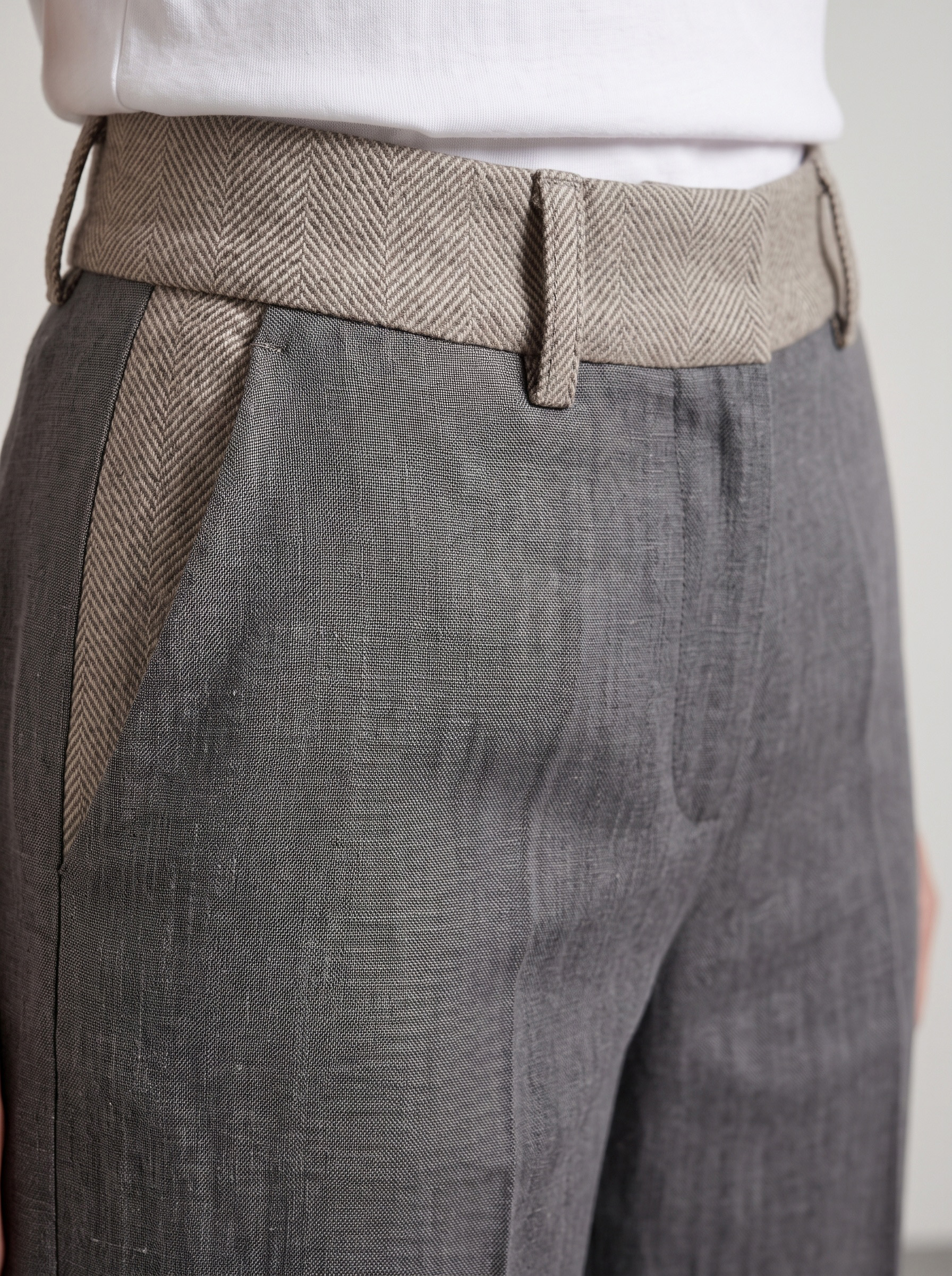 Markup Donna Jeans & Pantaloni Pantapalazzo in denim tessuto spigato