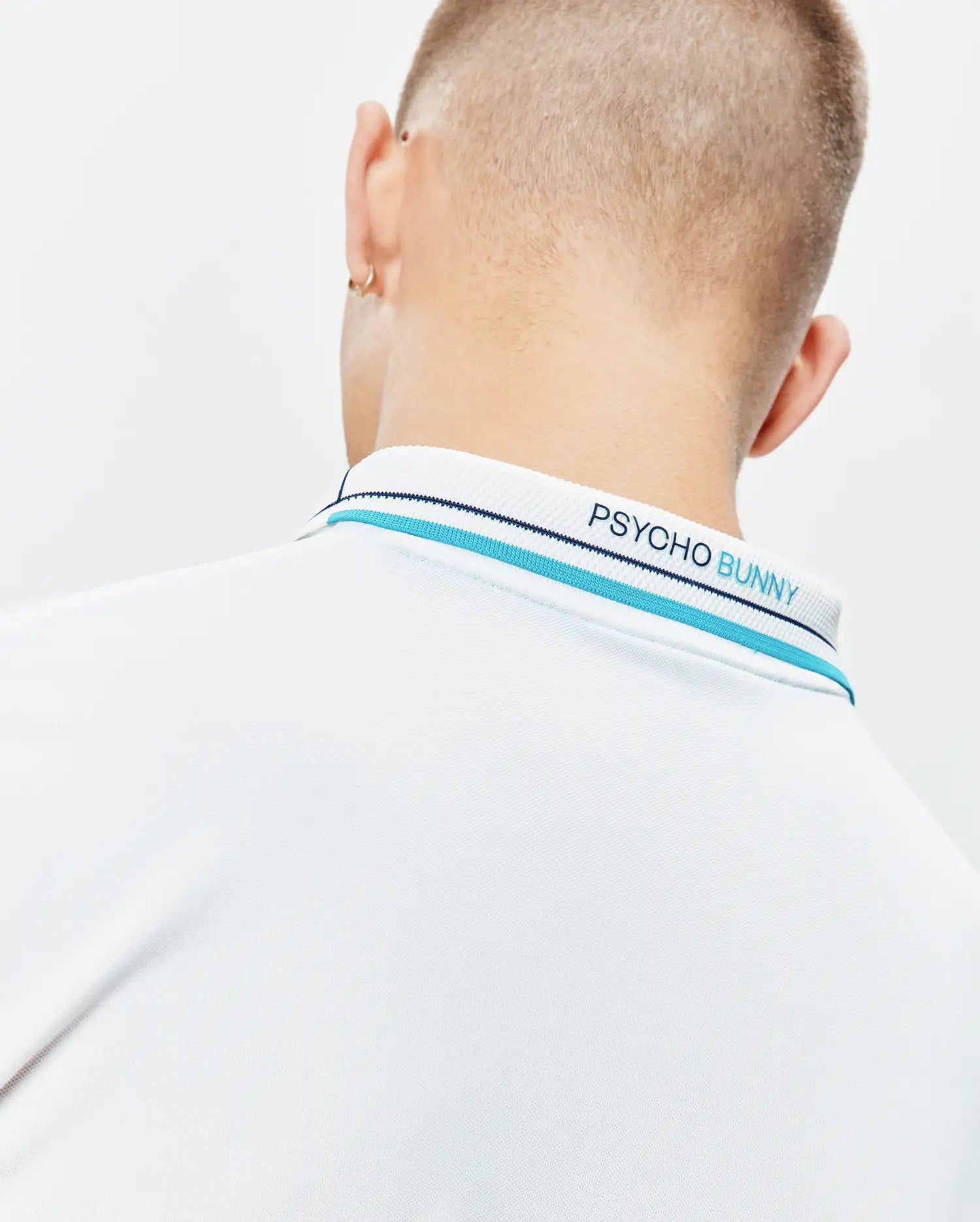 Psycho Bunny Men's Polos Edwin polo sport bianca slim fit