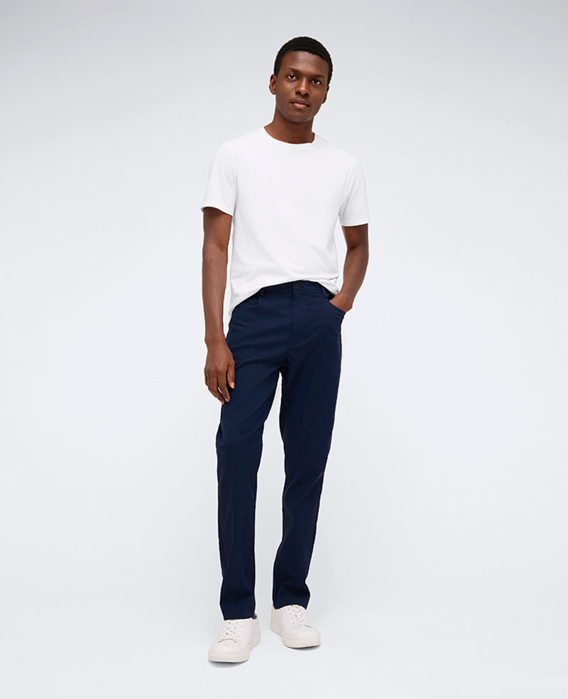 Kenneth Cole Reaction Clothing Slim Original Flex 5-Pocket Pant pantaloni blu
