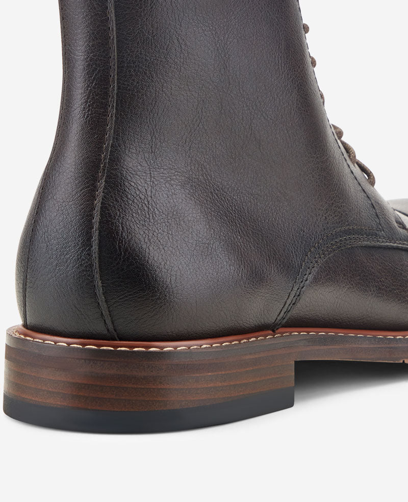 Kenneth Cole Reaction Shoes REACTION Lowen Combat Boot anfibi marrone suola flessibile