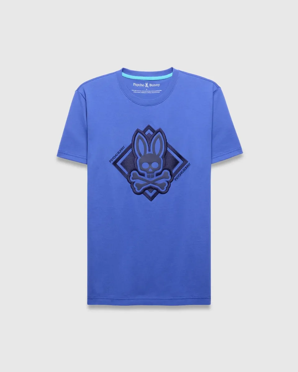 Psycho Bunny Men's Tees MENS TOBIAS GRAPHIC TEE - MT0200288 t-shirt blu