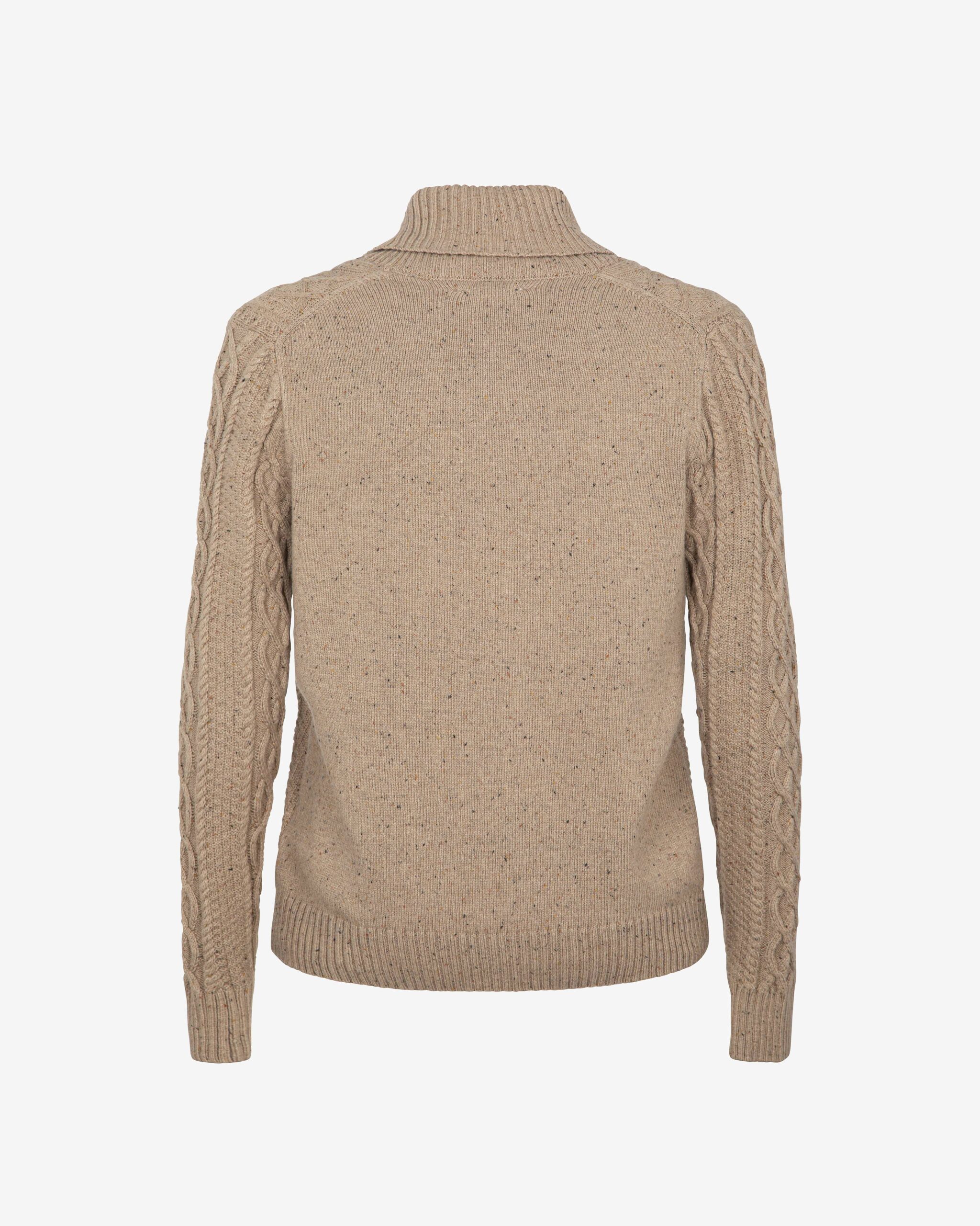 Markup Uomo Maglieria Maglia collo sciallato trecce maglia uomo