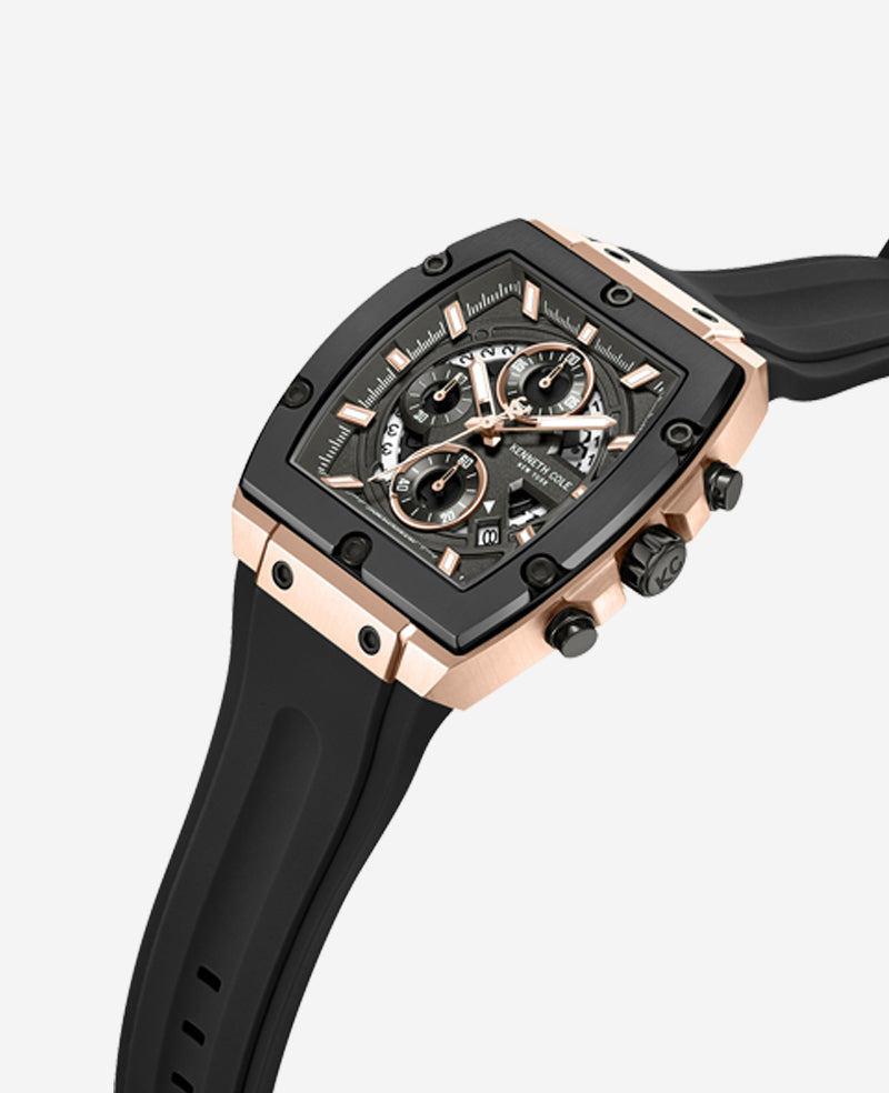 Kenneth Cole Reaction Chronograph Sport orologio gun silicone