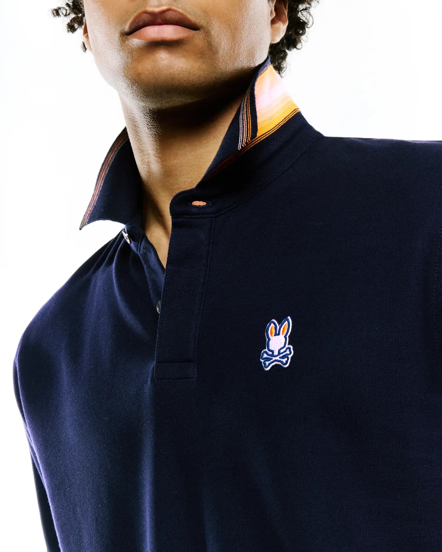 Psycho Bunny Men's Polos Jaydon Pima Piqué Polo polo 423 Baritone Blue