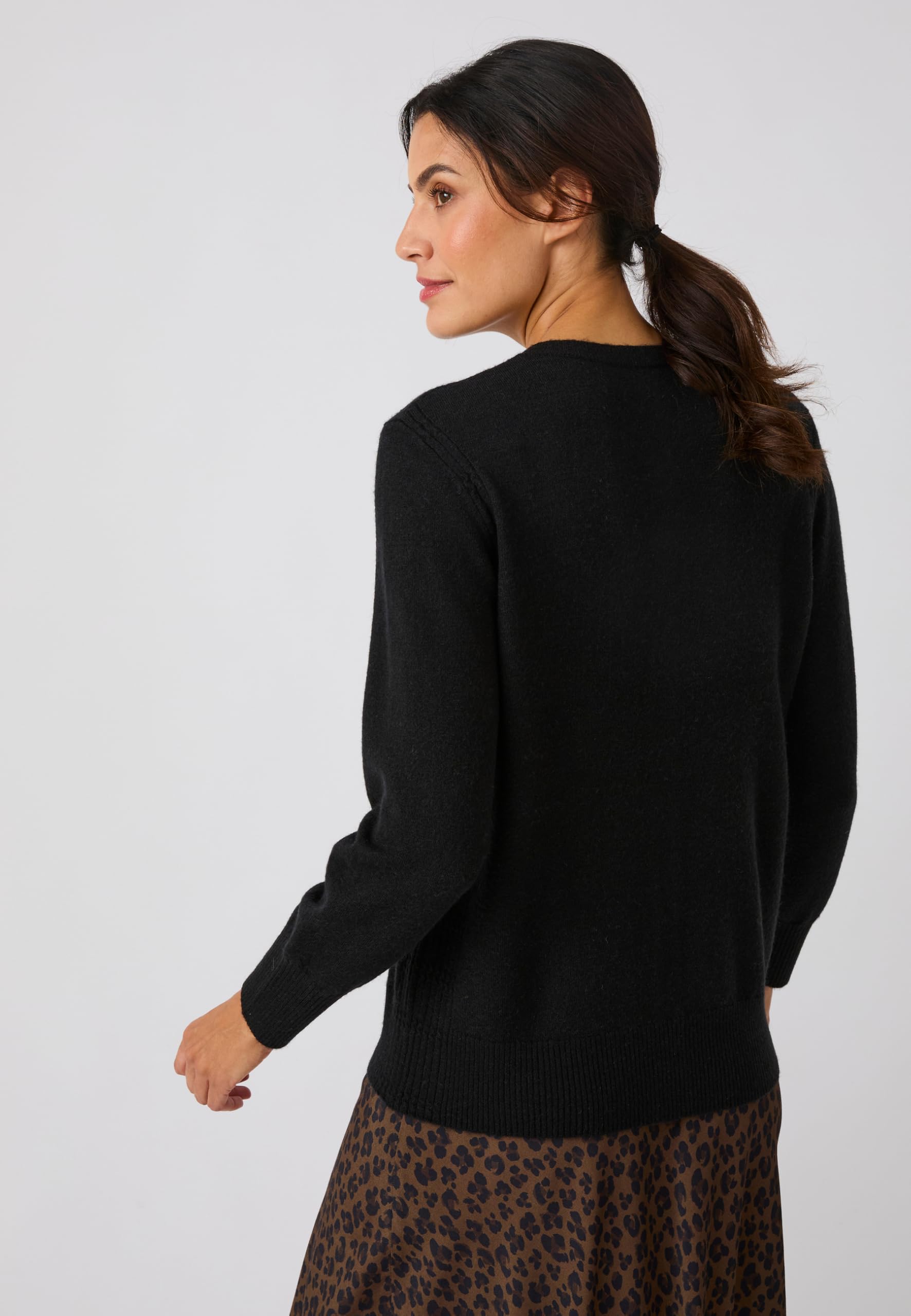 Damart Thermolactyl cardigan donna nero taglia 38-40 in lana