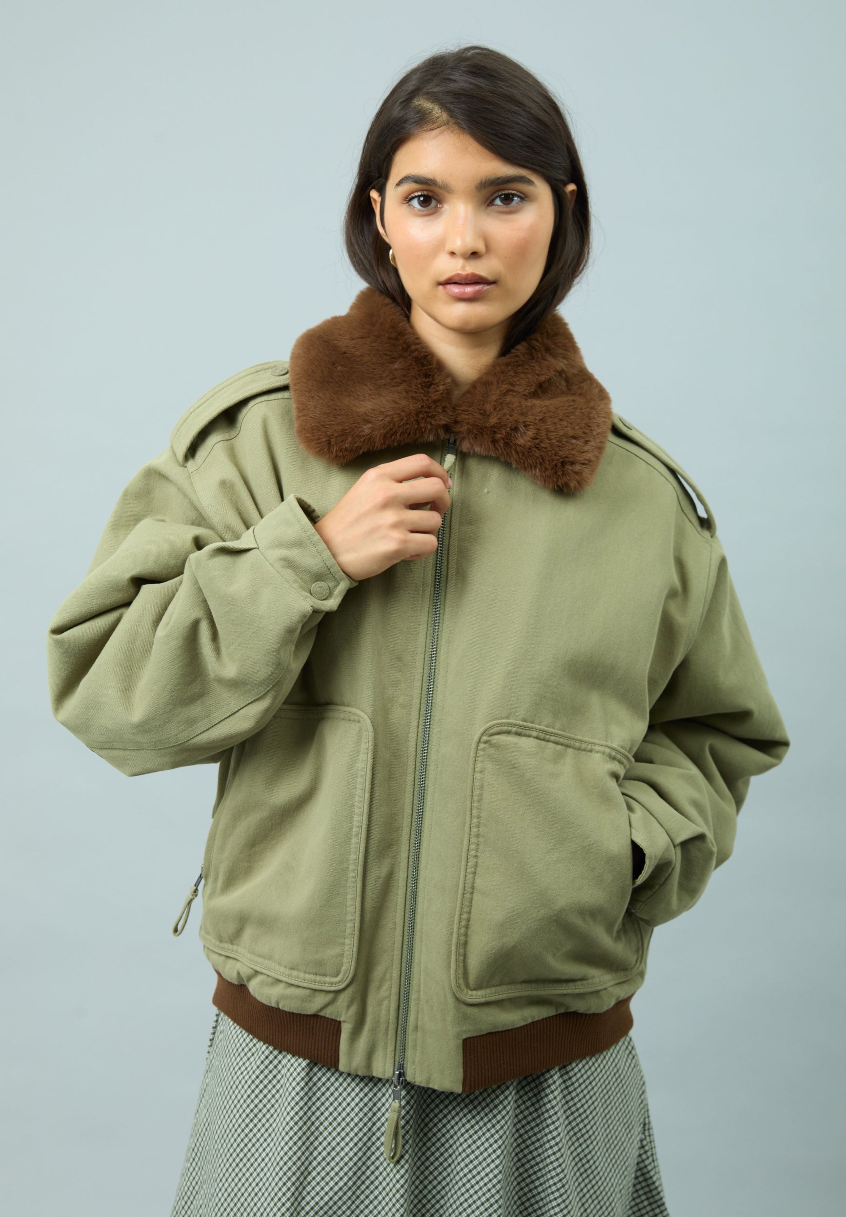 House Of Sunny Women's Jackets CRUISE JACKET giacca S–XL in canvas con sherpa