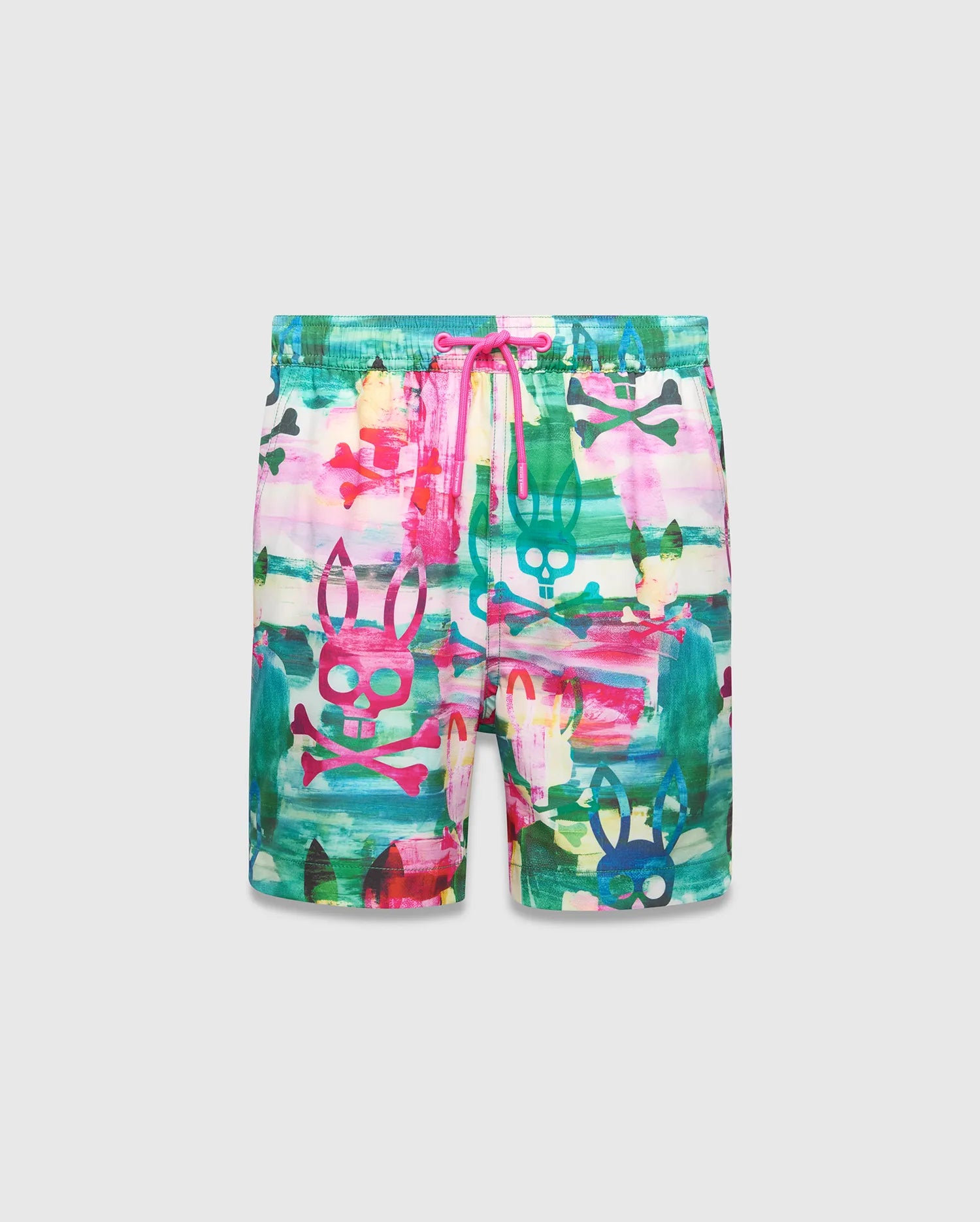 Psycho Bunny Kids Swimwear KIDS NATE SWIM TRUNK - KB1000047 costume verde bambino