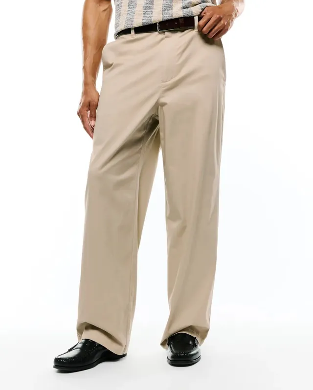 Psycho Bunny Men's Pants Aidan Chino Pants chino beige cotone elasticizzato