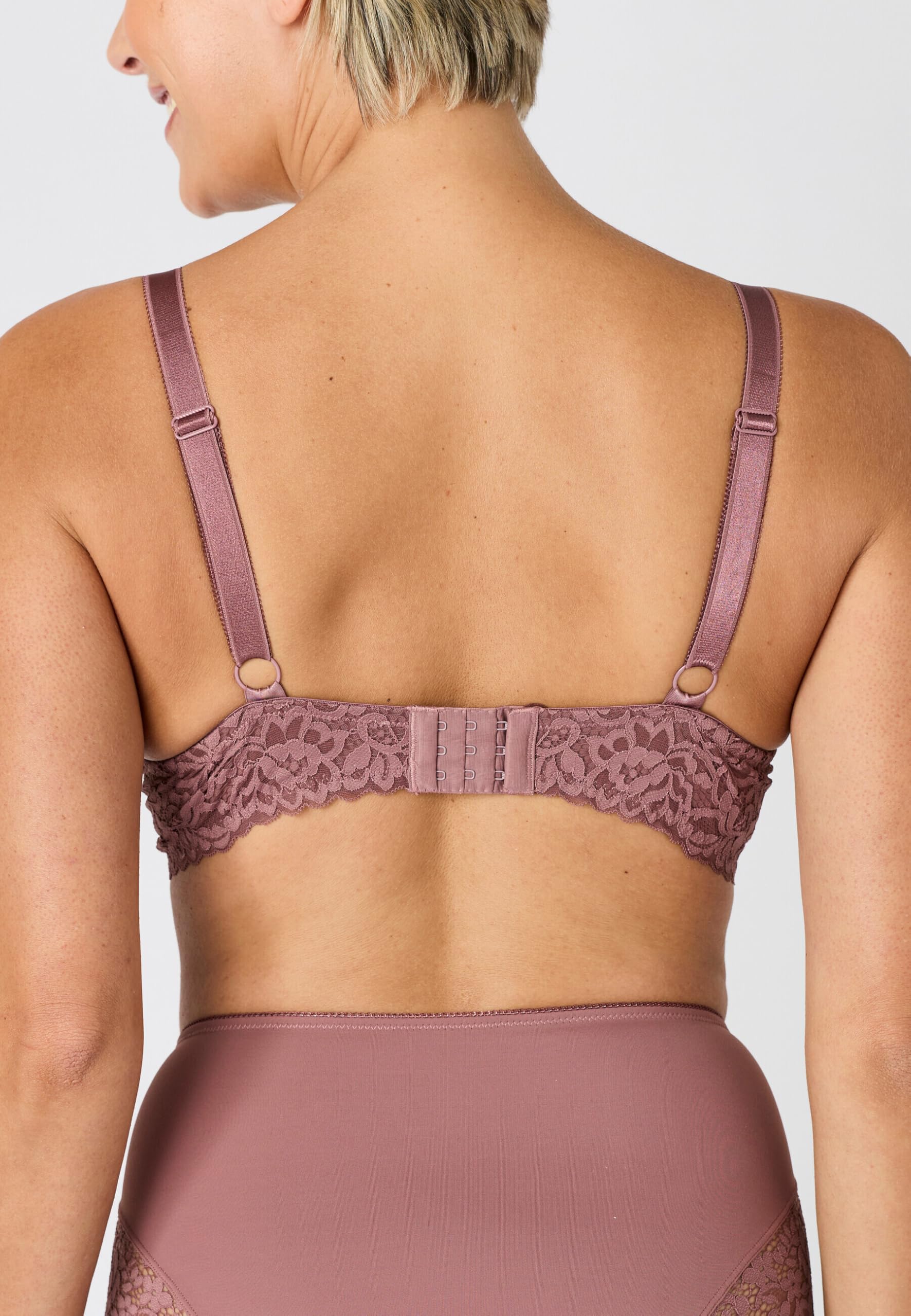 Damart Biancheria intima Diana Reggiseno con ferretto Rosa pallido in pizzo