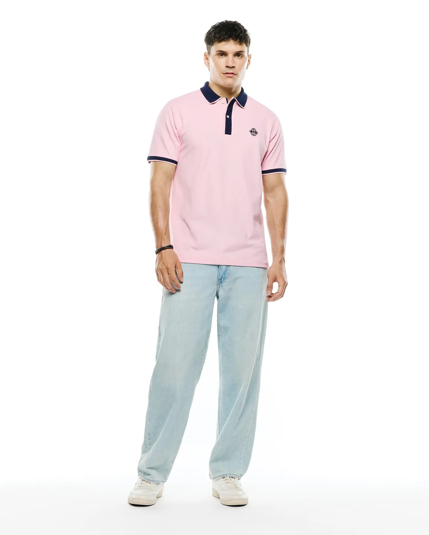 Psycho Bunny Men's Polos Robin Pima Piqué Polo polo rosa
