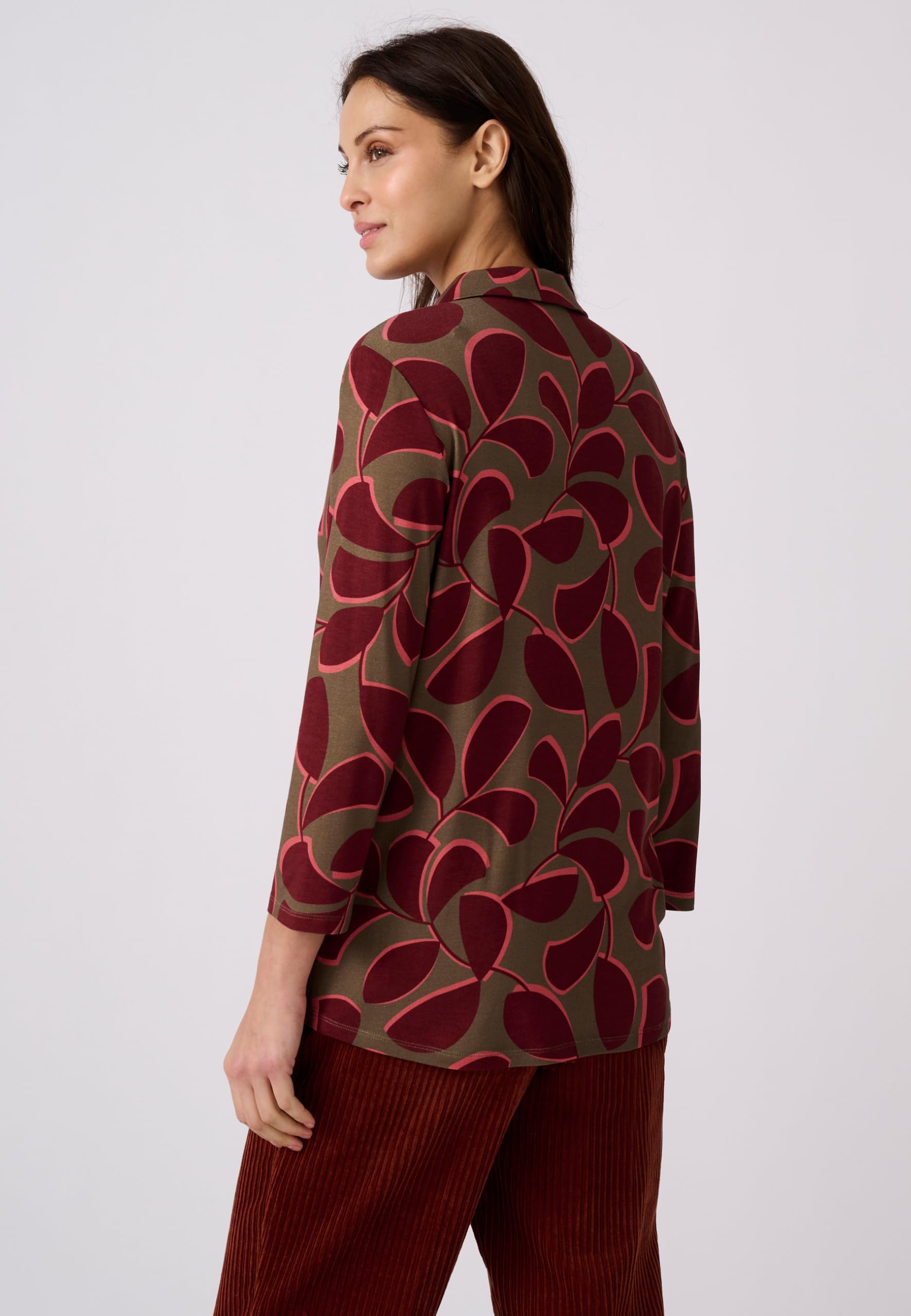 Damart Prêt-à-porter Camicetta Maglia Stretch verde donna