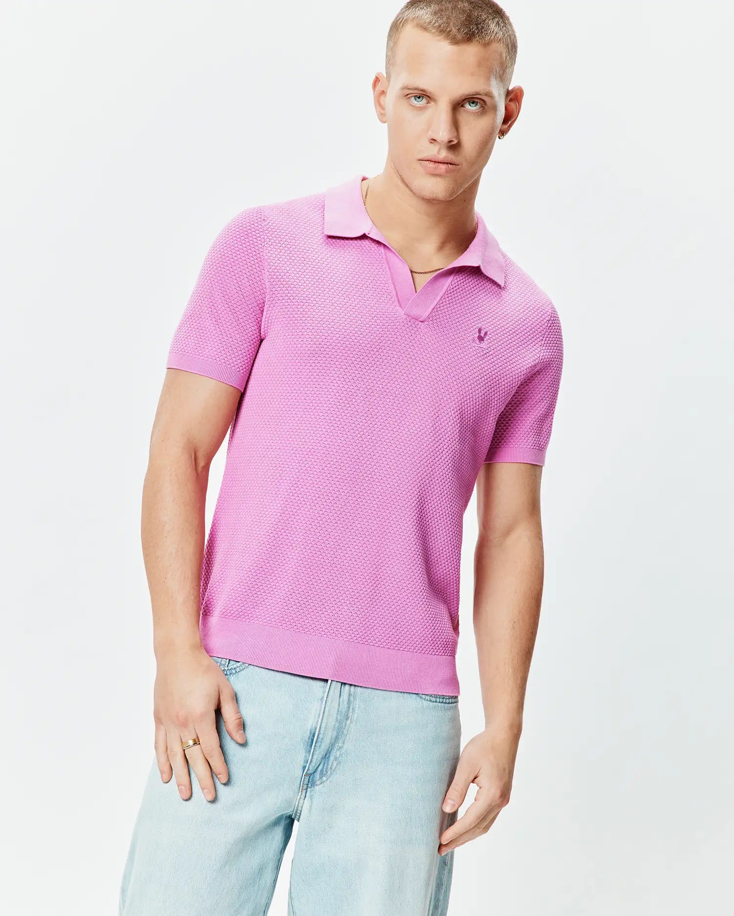 Psycho Bunny Men's Polos MENS DEVON KNIT POLO MT0100169 polo 510 Crocus XXS-XXXL cotone