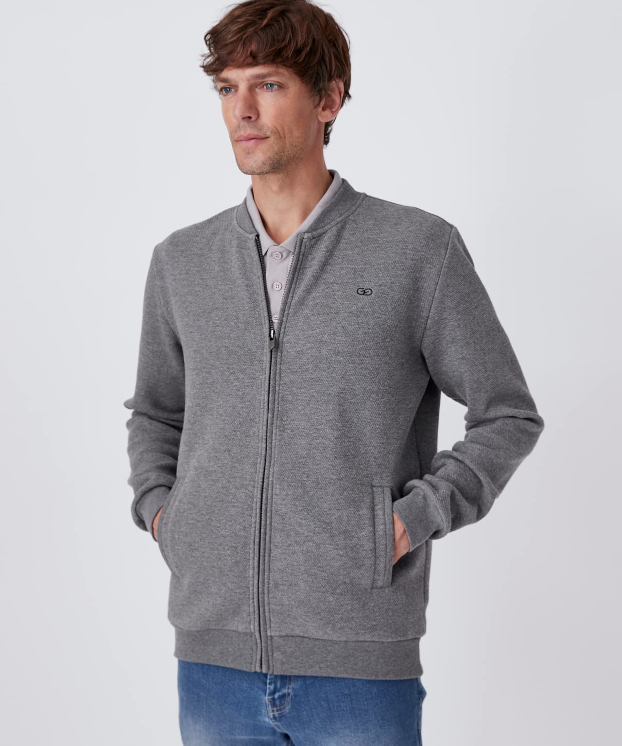 Damart Prêt-à-porter gilet in pile da uomo blu marino