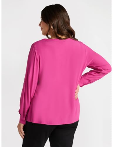 Fiorella Rubino Camicie e bluse Blusa Scollata a V con Viscosa LENZING ECOVERO blusa 48 Plus
