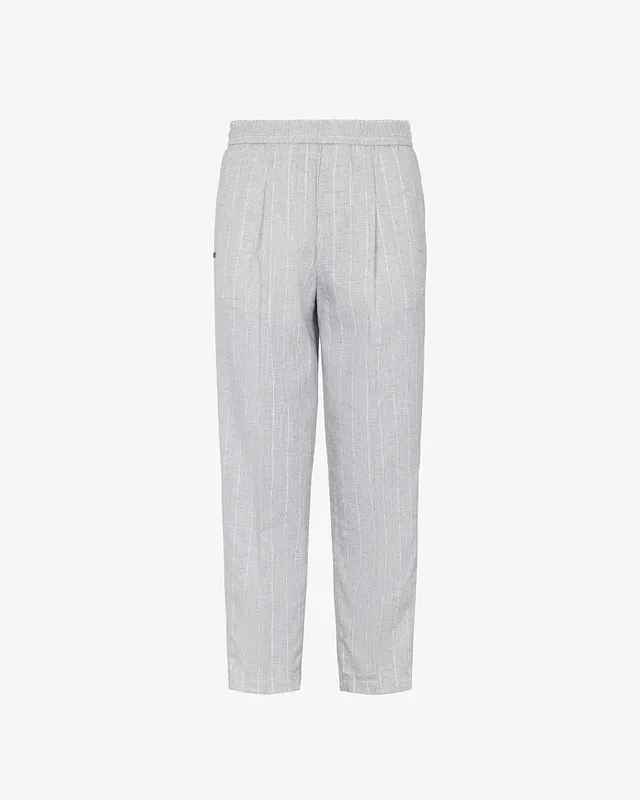 Markup Uomo Pantaloni & Bermuda Pantalone gessato in lino pantalone uomo