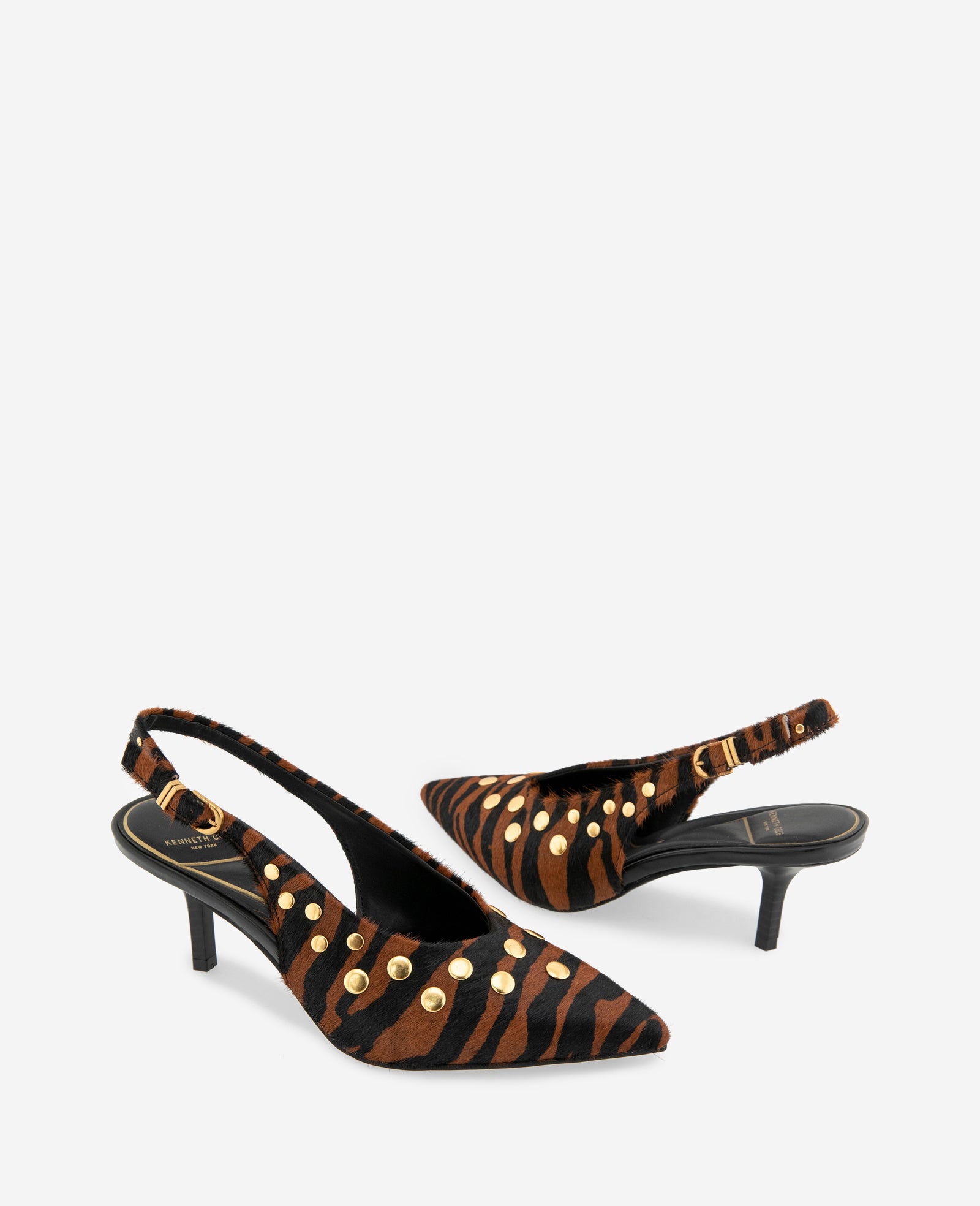 Kenneth Cole Reaction Ulysses slingback tacco pelo tigre 5