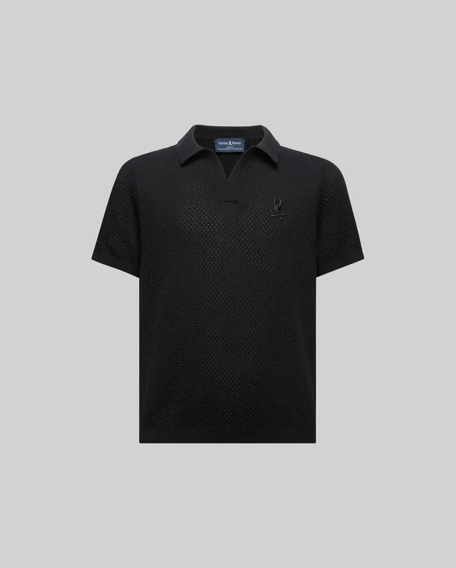 Psycho Bunny Kids Polo Shirts Kids Devon Knit Polo KT0100093 polo nera