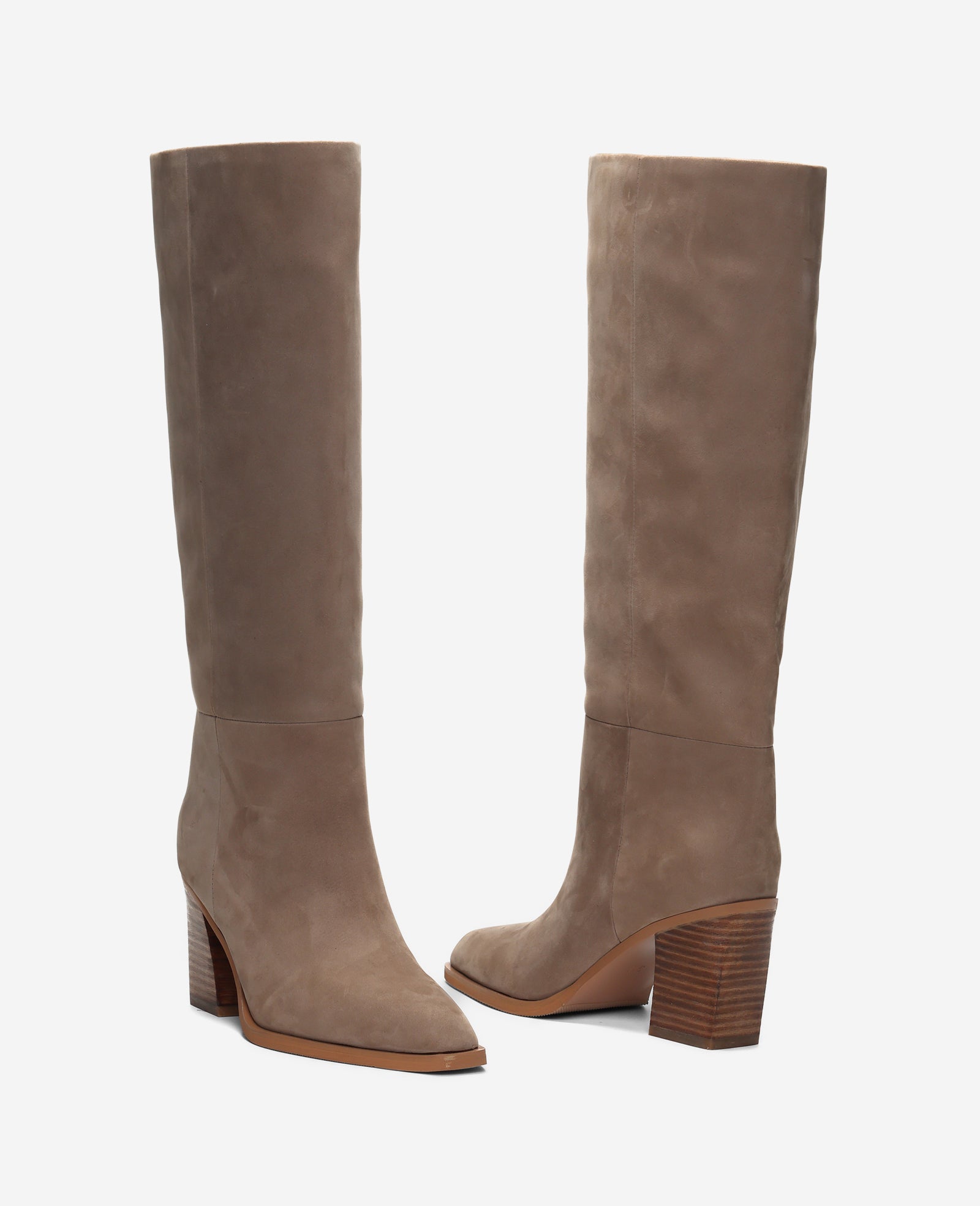 Kenneth Cole Reaction Jackson Tall Nubuck Boot stivale taupe in nubuck