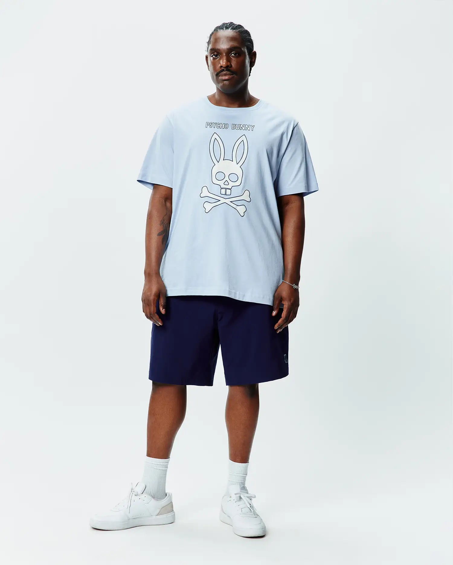 Psycho Bunny Big & Tall Adler Graphic Tee maglietta uomo blu Kentucky