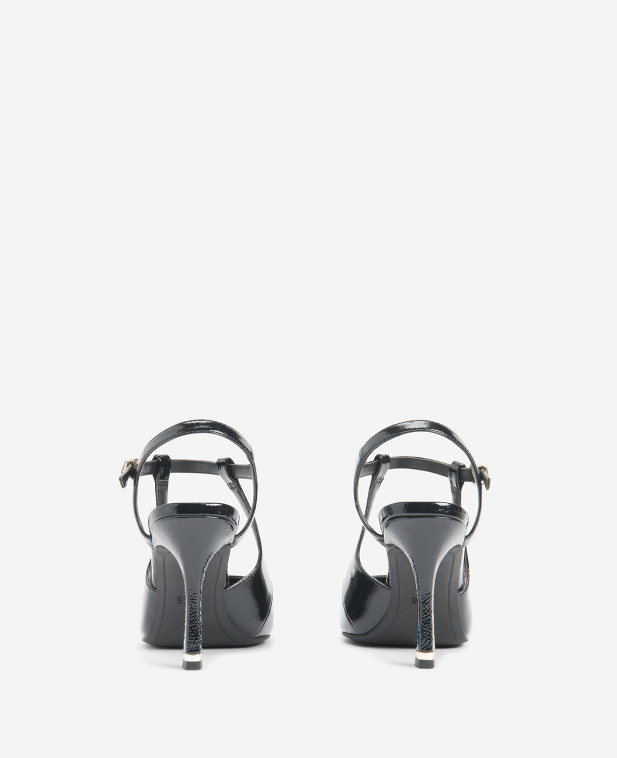 Kenneth Cole Reaction Shoes Romi Patent Slingback Heel décolleté nere, tacco 4 pollici