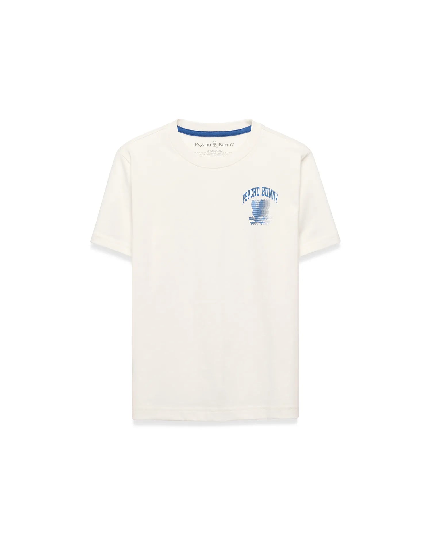 Psycho Bunny Kids Tees Nathaniel T-shirt bambino ecru Pima
