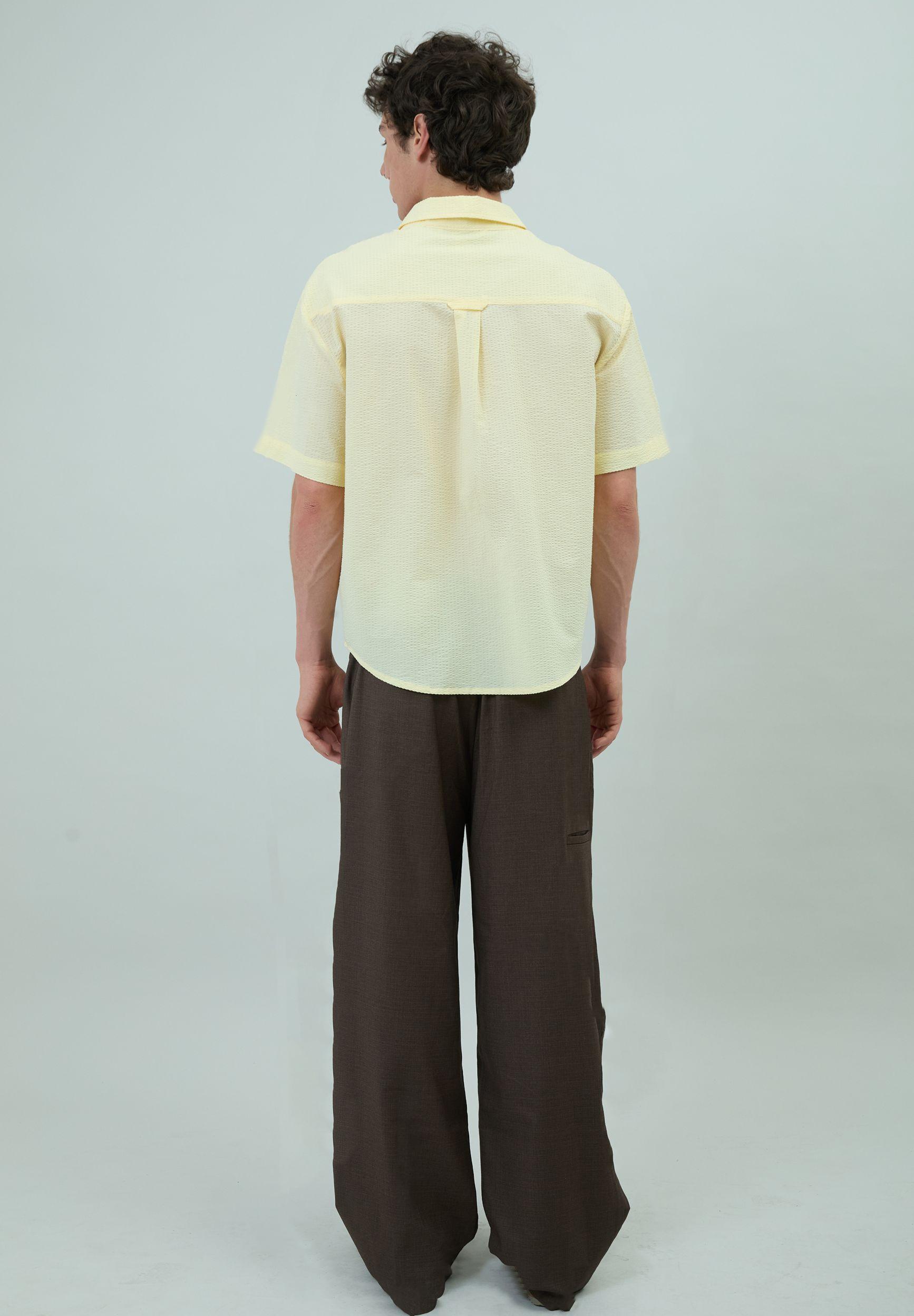 House Of Sunny Women's Shirts Gone Fishing Shirt camicia oversize gialla taglie S-XL