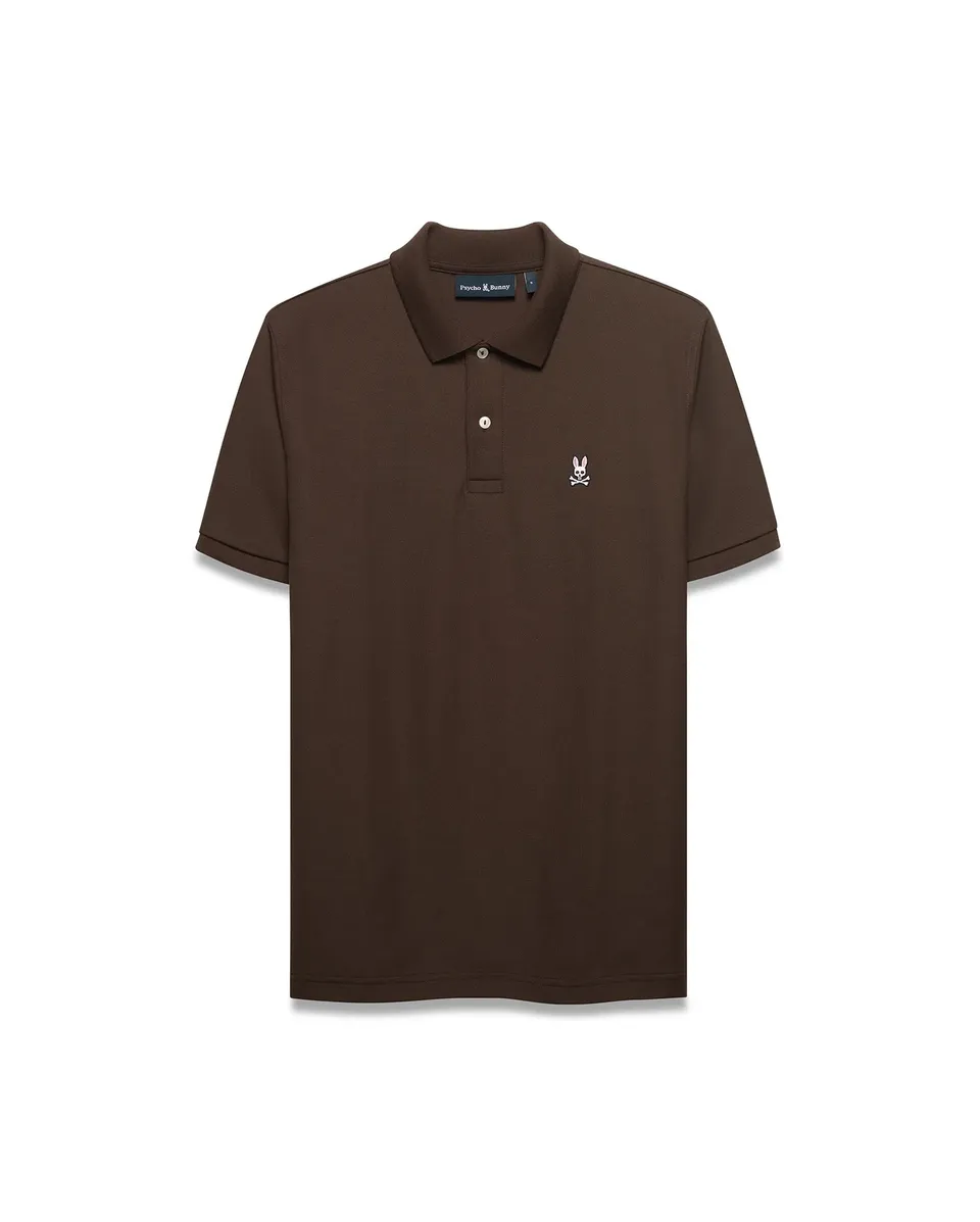 Psycho Bunny Men's Polos Classic Pima Pique Polo polo Java in cotone Pima