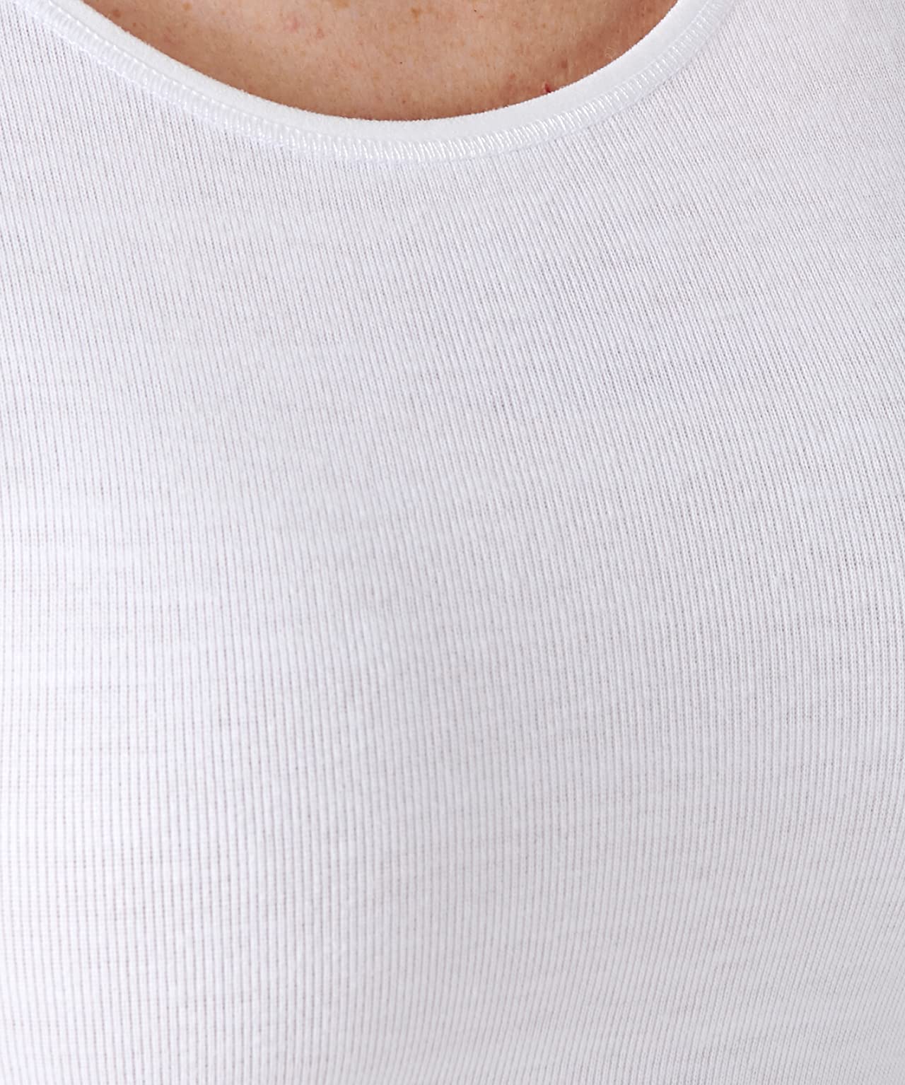 Damart Biancheria intima 54114 T-shirt donna maniche corte bianca