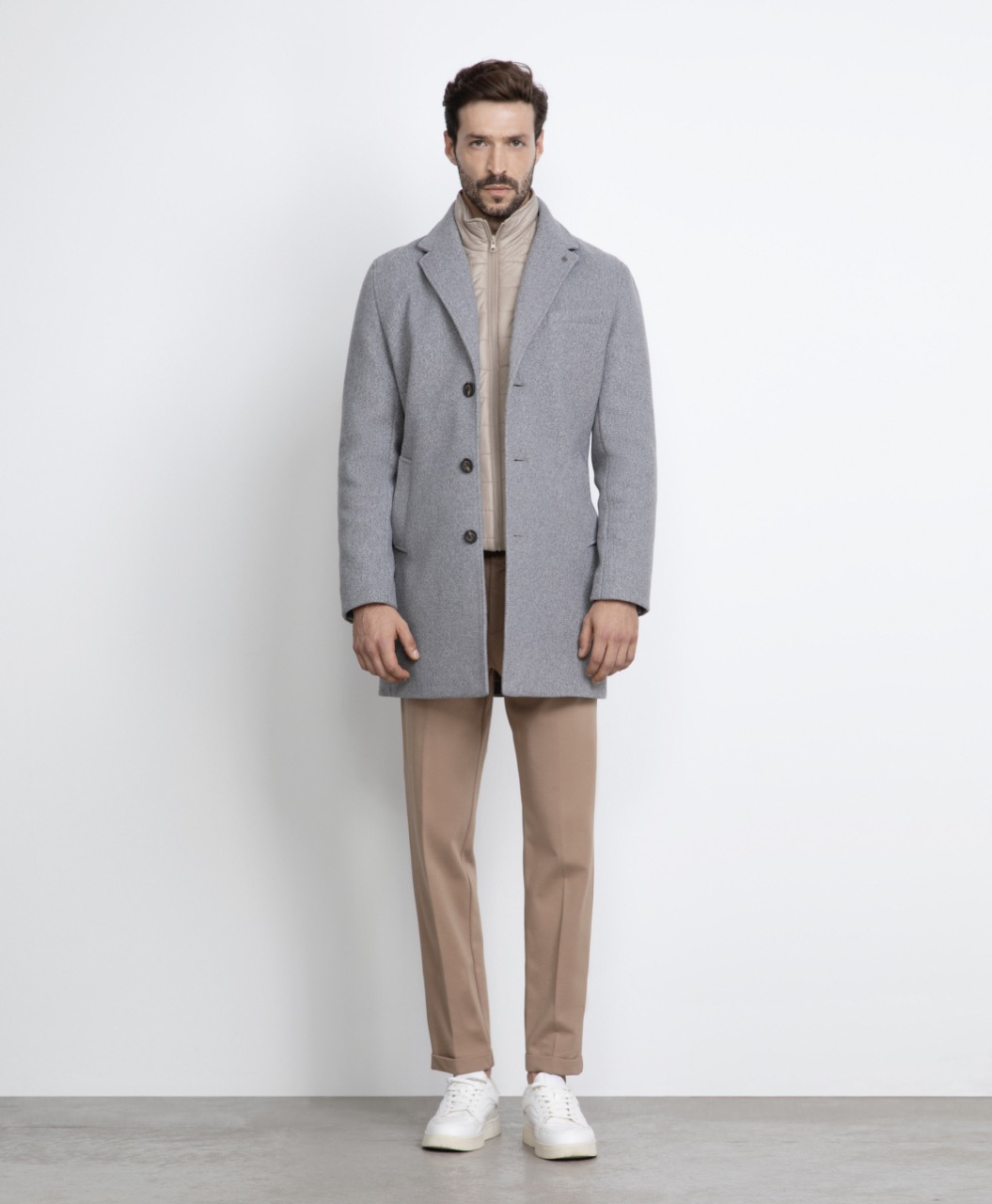 Markup Uomo Cappotti Cappotto monopetto pettorina uomo