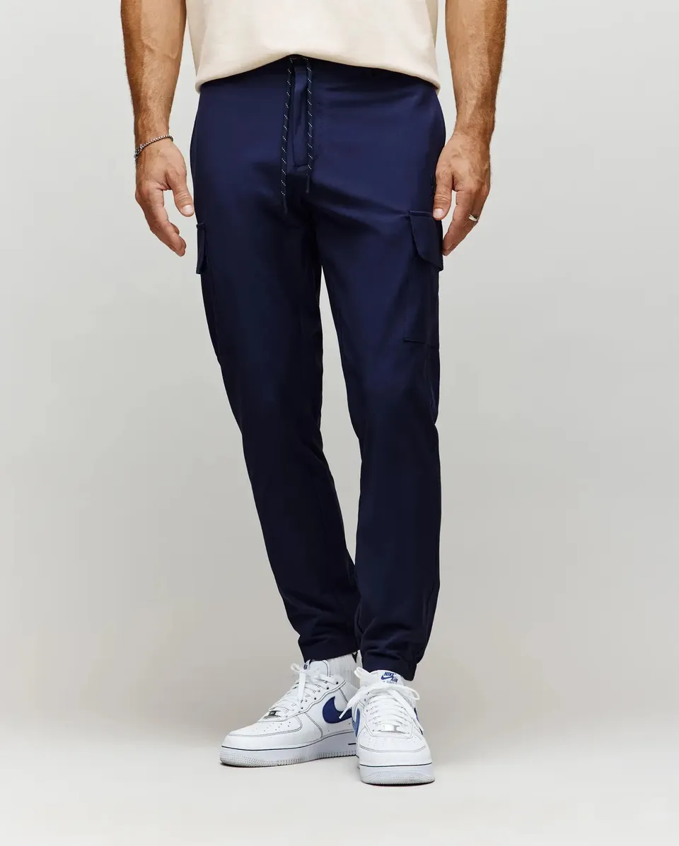 Psycho Bunny Men's Pants Lloyd Cargo Jogger pantaloni blu 29