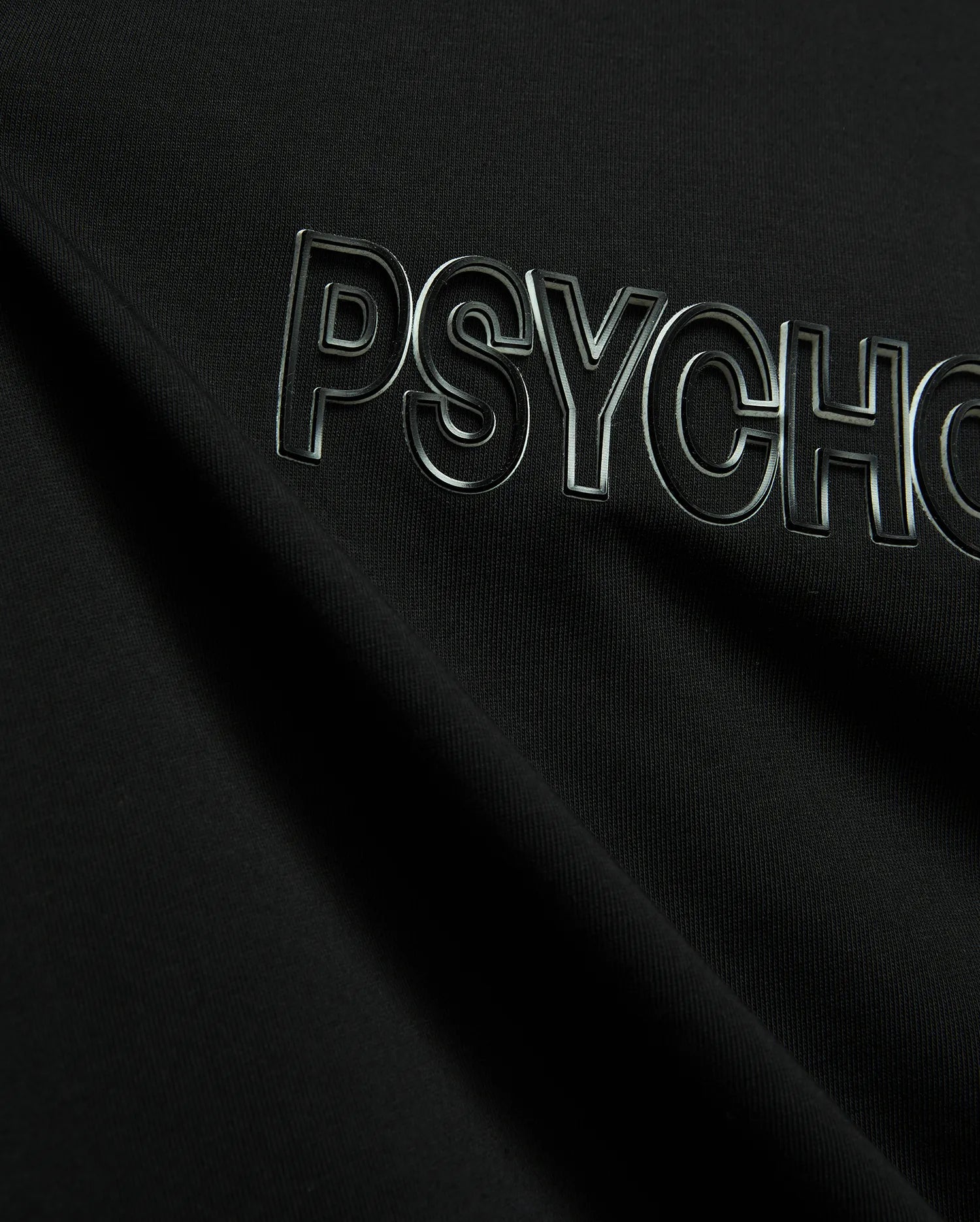 Psycho Bunny Men's Tees Joji Wordmark Graphic Tee MT0200409 maglietta nera cotone