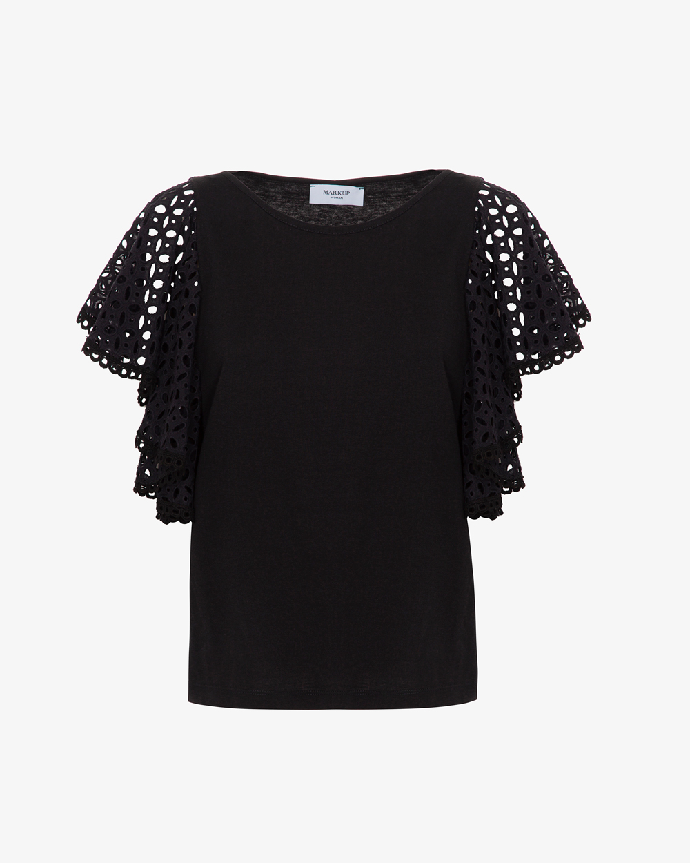 Markup Donna T-Shirt & Felpe T-shirt con maniche in pizzo sangallo